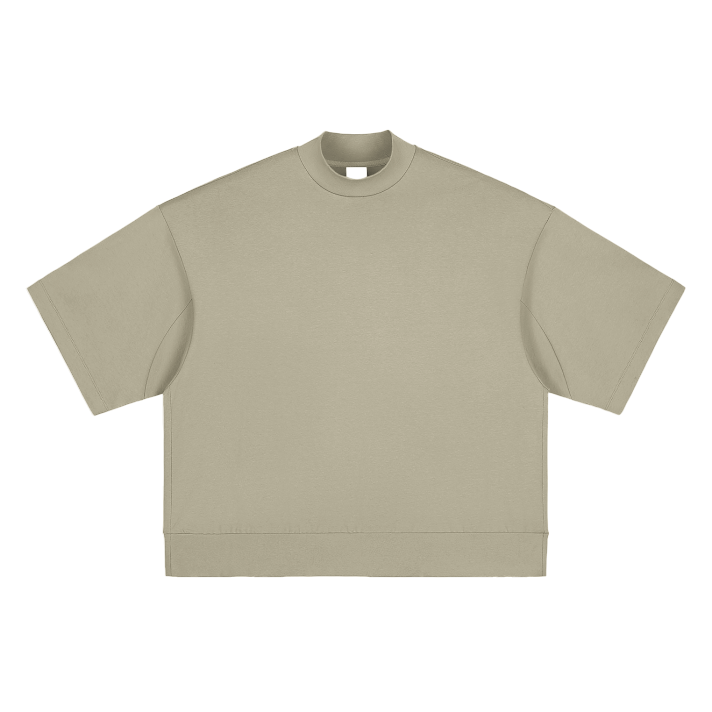 Heavyweight Oversized Mock Neck T-Shirt