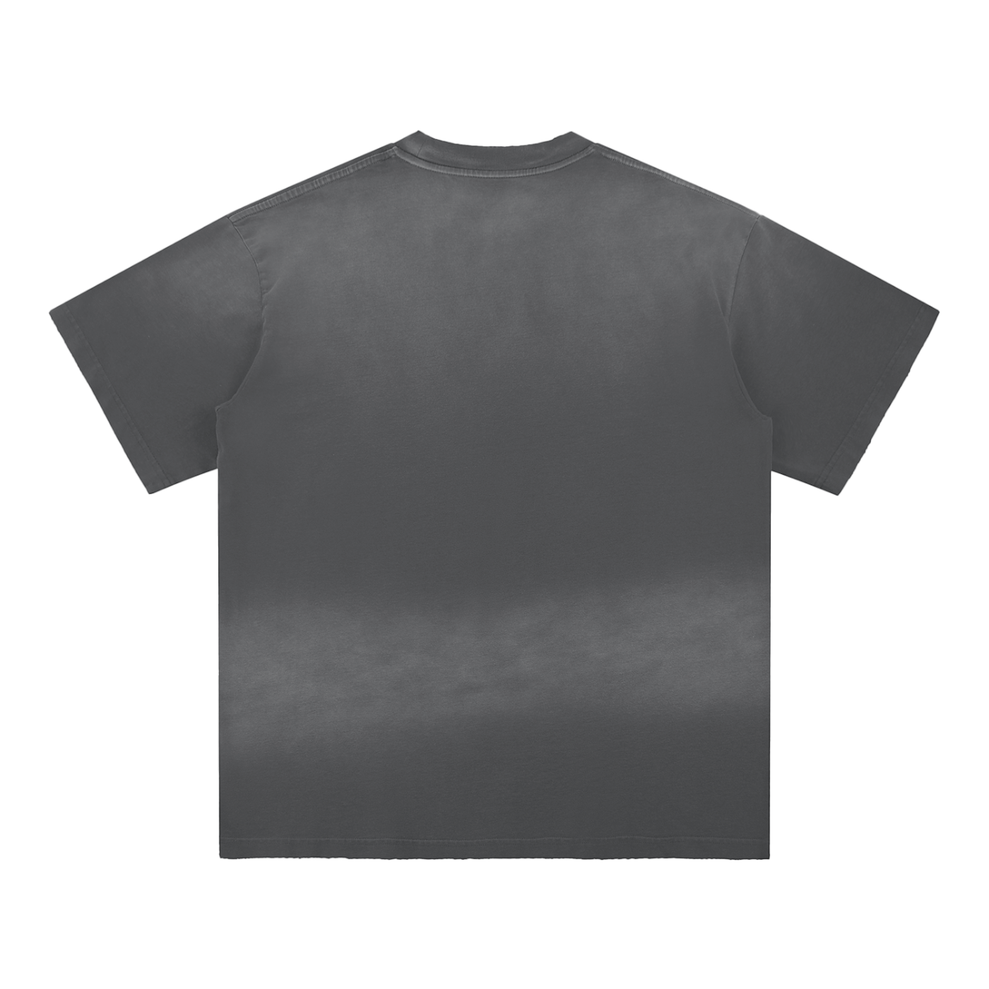 Sun-Fade Frayed Hem Oversized T-Shirt