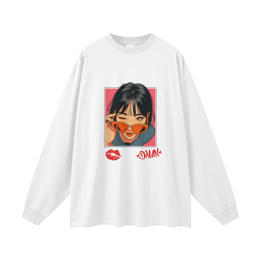 Damn | Long Sleeve Cotton Tee