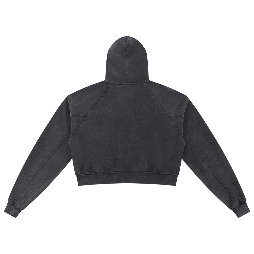 Women’s Snow Washed Cropped Hoodie
