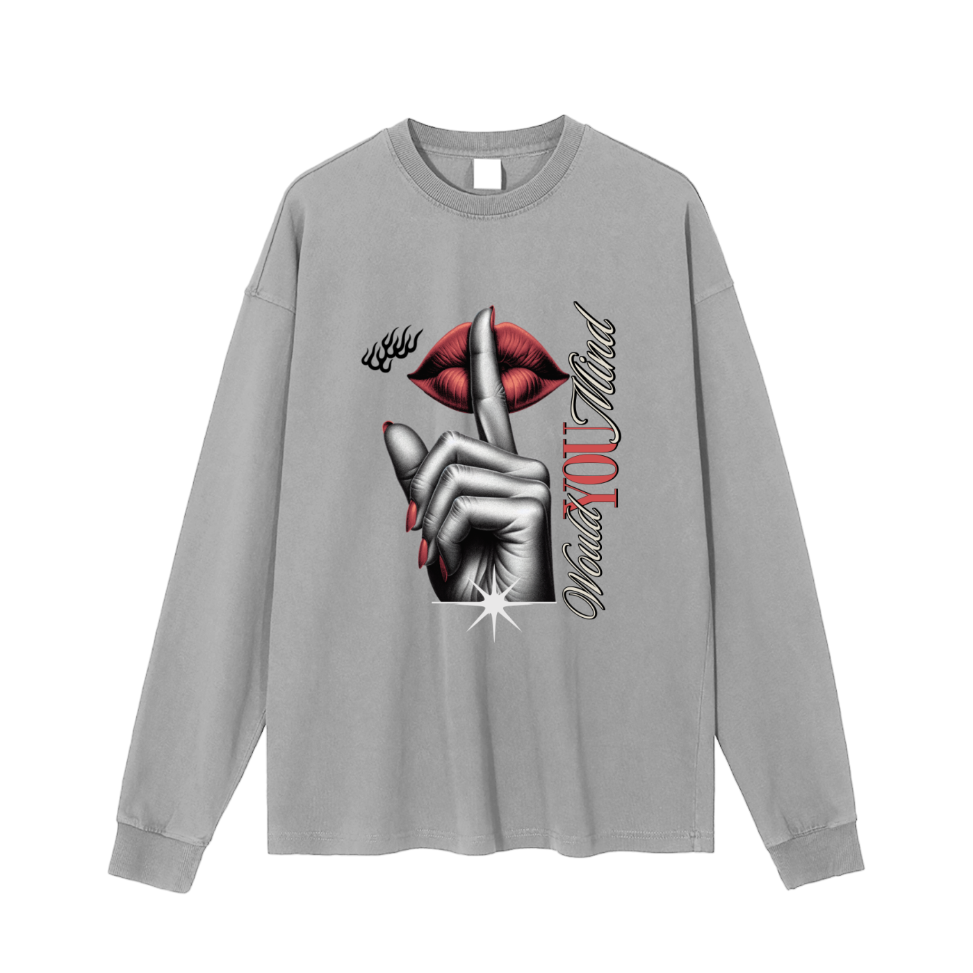 Would You Mind | Enzyme Washed Long Sleeve Tee