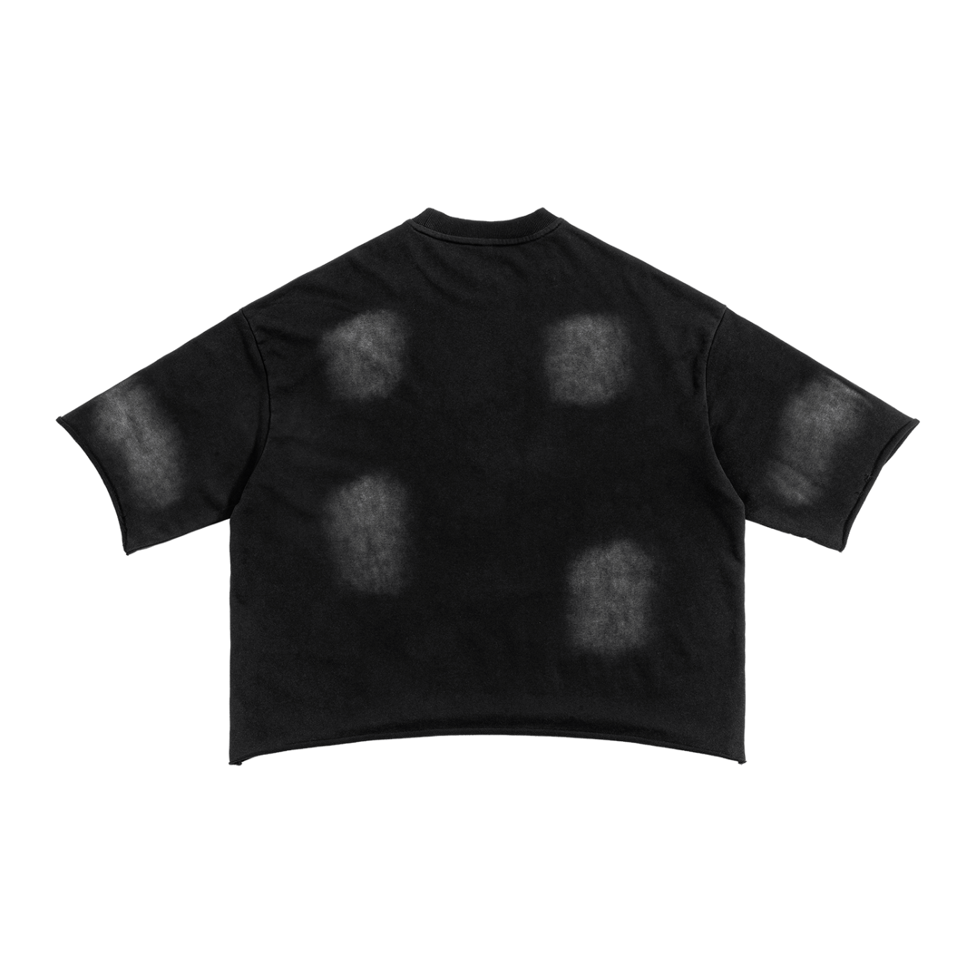 Sunfaded Drop Shoulder T-Shirt | Raw Edge Cotton Blend