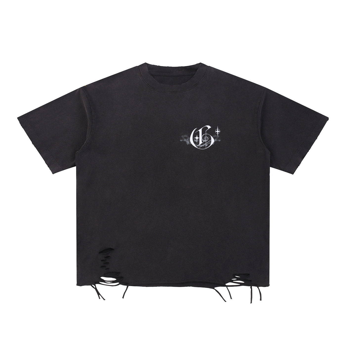 Raw-Hem Lunar Grasp T-Shirt