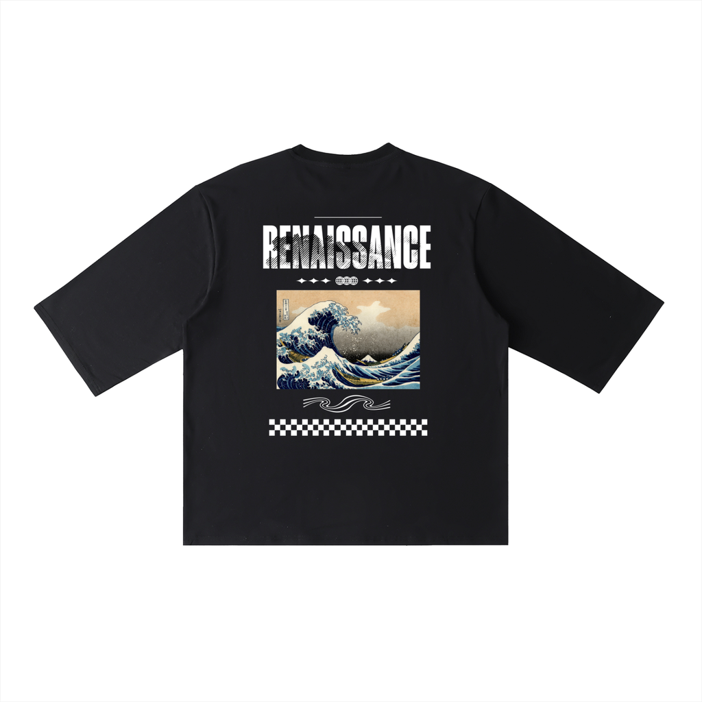 ‘Renaissance’ Half Sleeve Ribbed T-Shirt