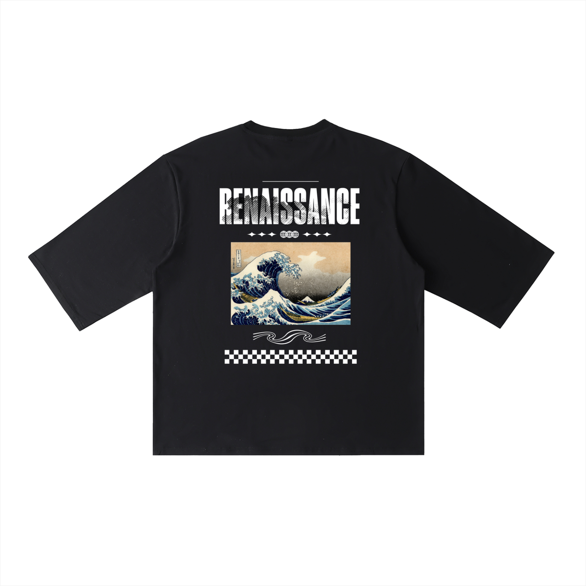 ‘Renaissance’ Half Sleeve Ribbed T-Shirt