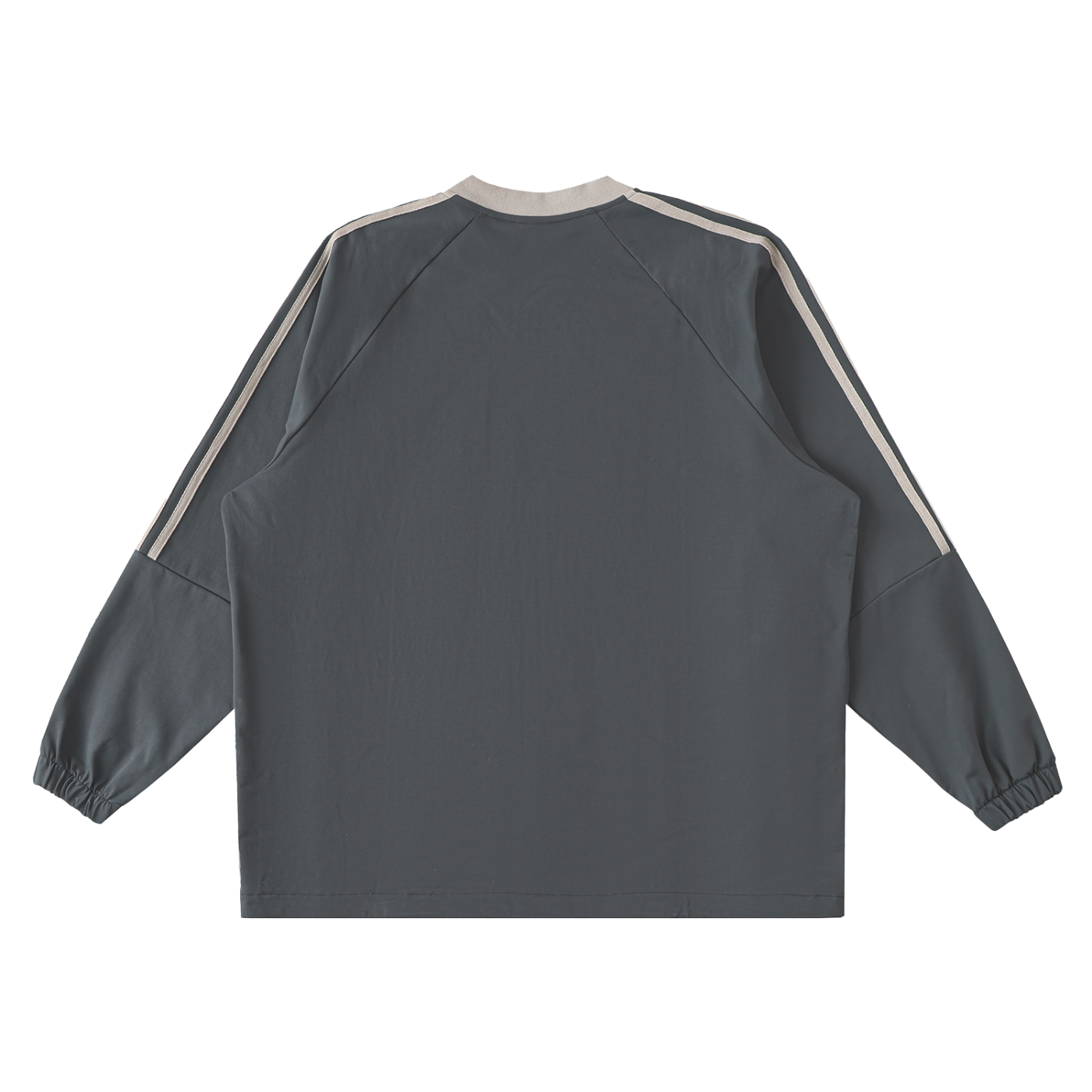 Color Block V-Neck Long Sleeve Tee