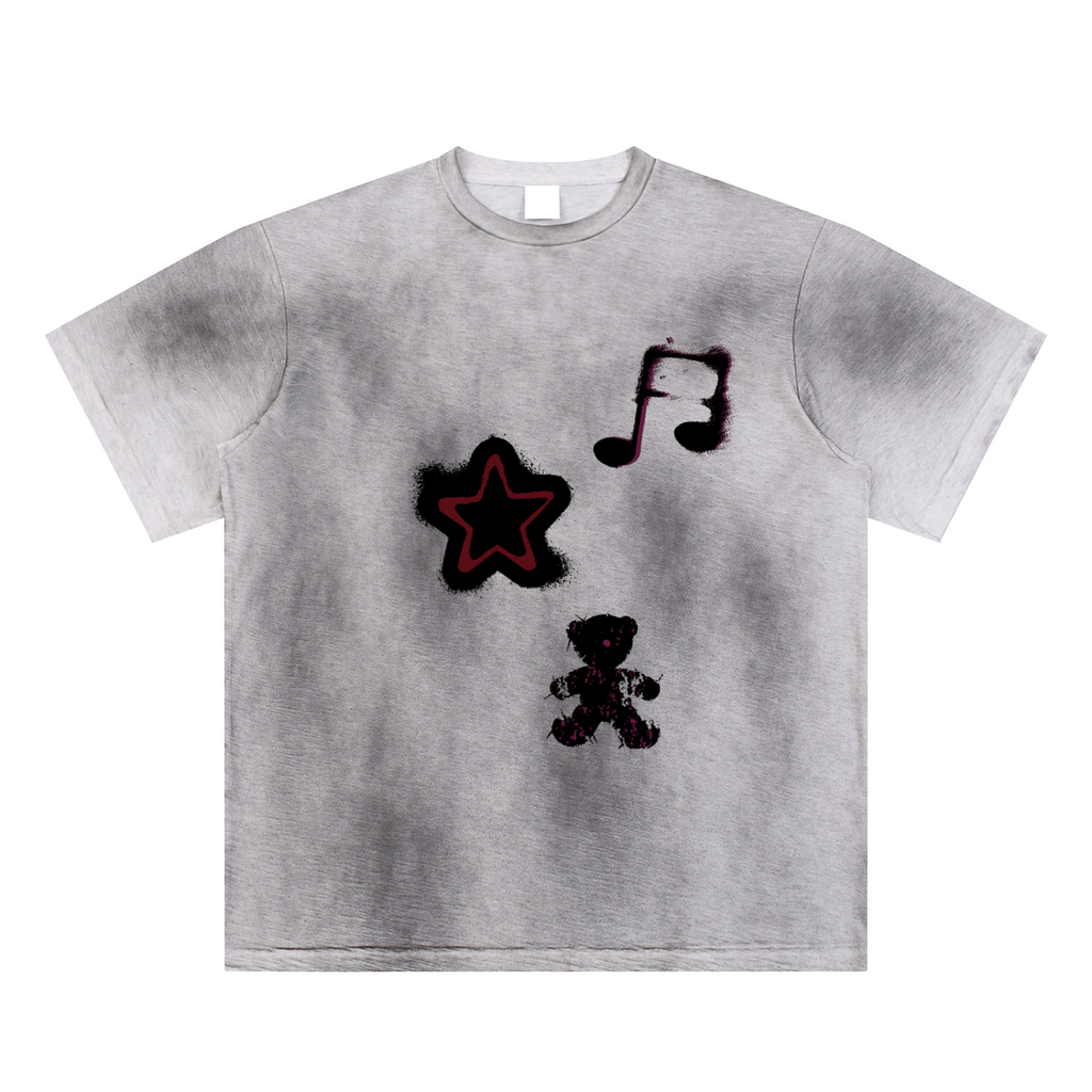 Sun Fade Hand-Painted Graphic Tee