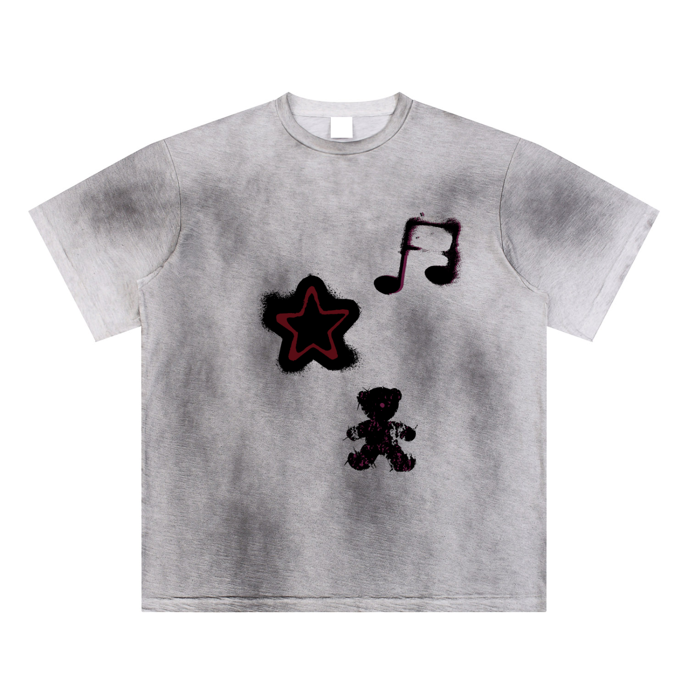 Sun Fade Hand-Painted Graphic Tee