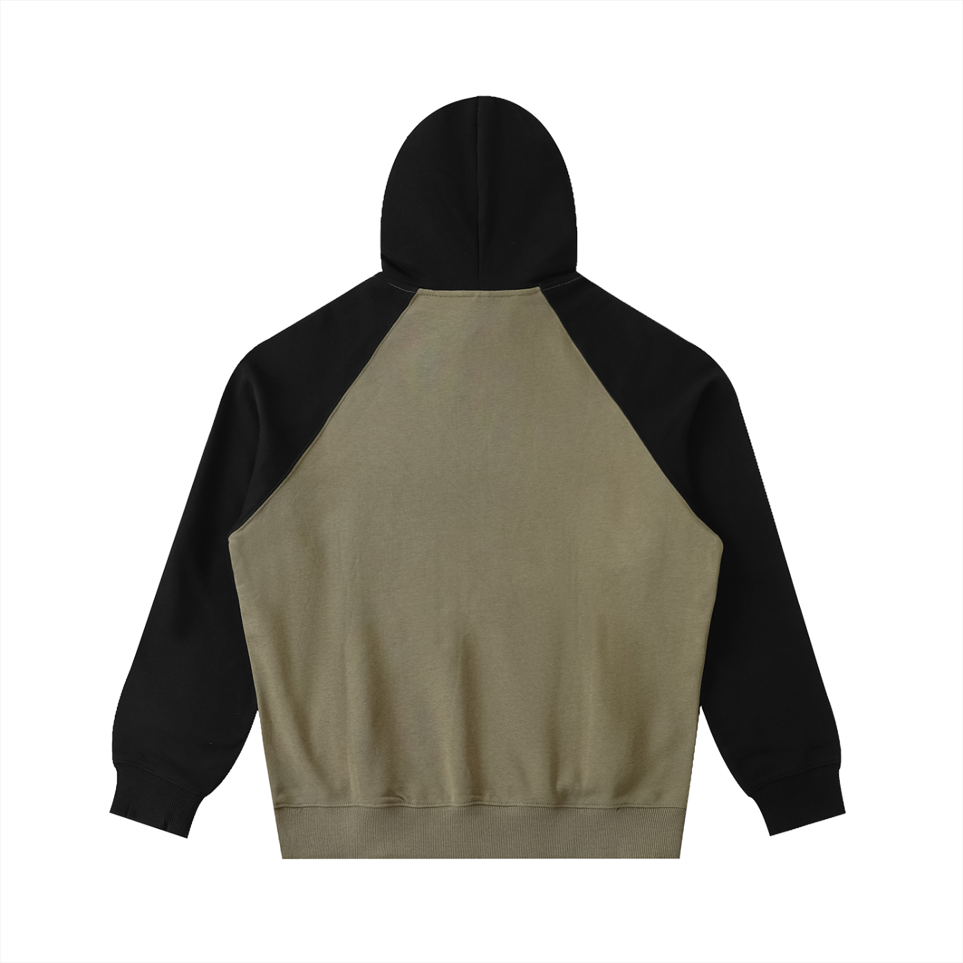Color Block Raglan Sleeve Hoodie