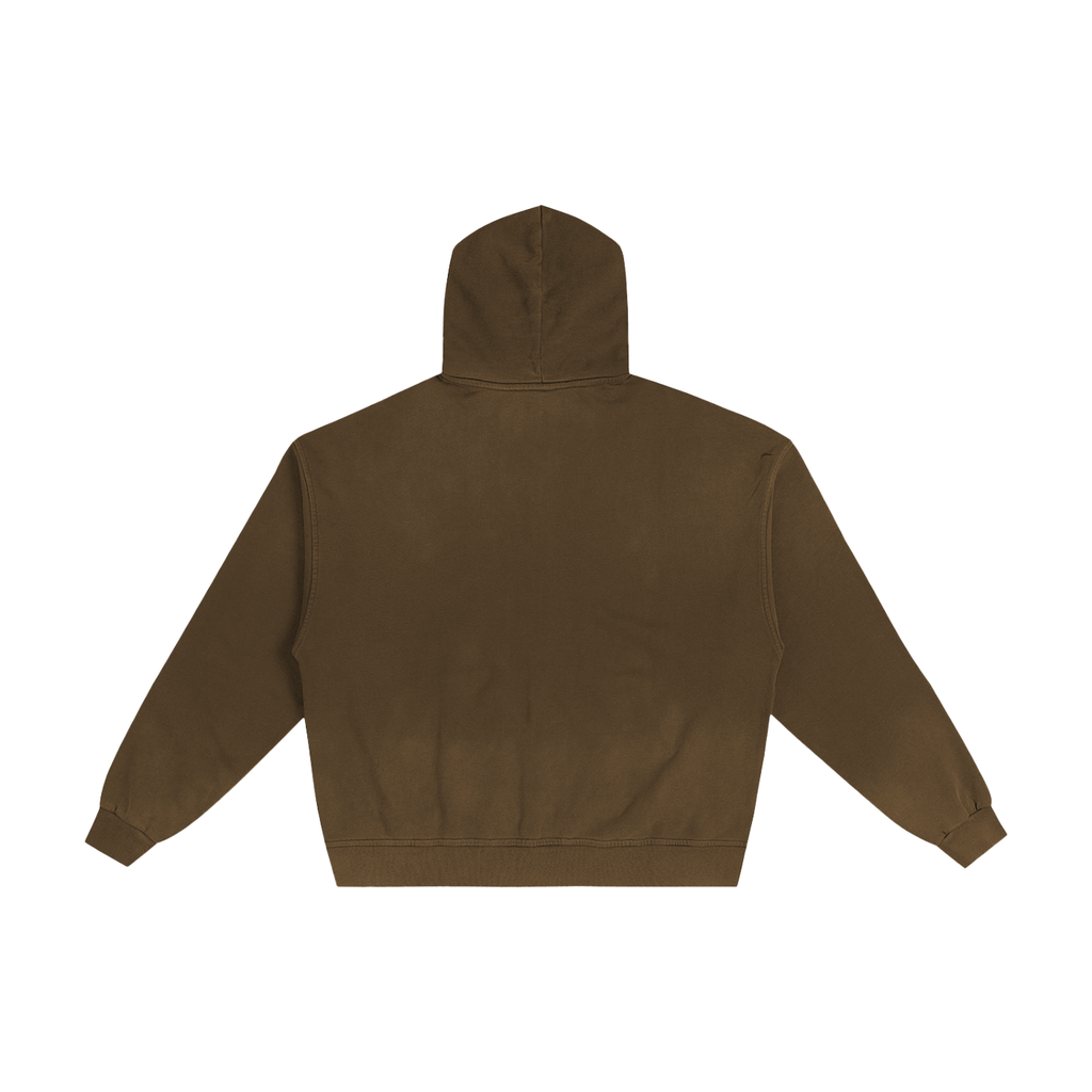 Vintage Sunfaded Zip Hoodie | Heavyweight Distressed