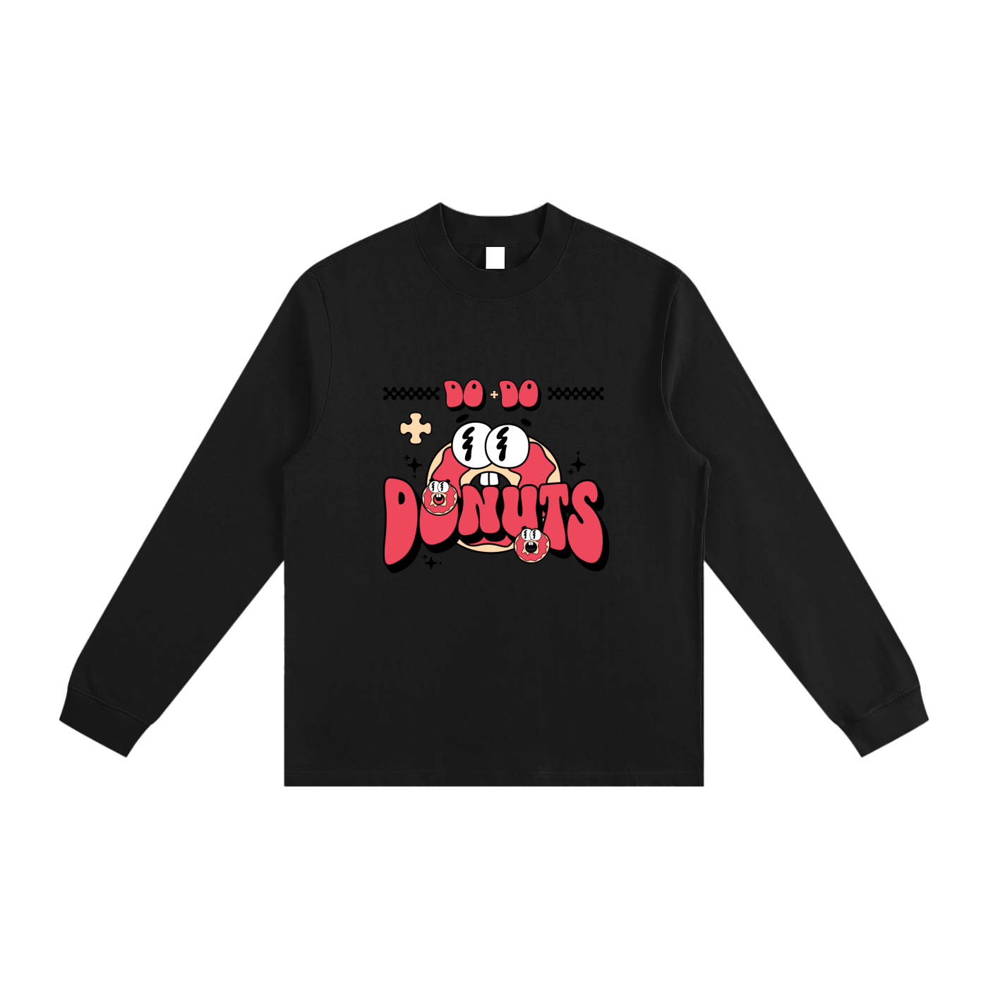 Cartoon Donut Graphic | Cotton Sweatshirt