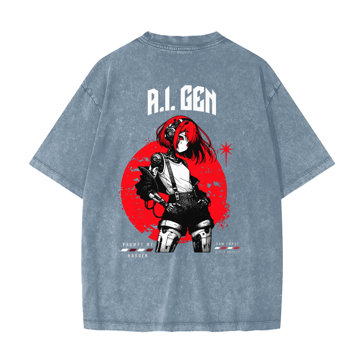 AI GEN | Heavyweight Snow Washed T-Shirt