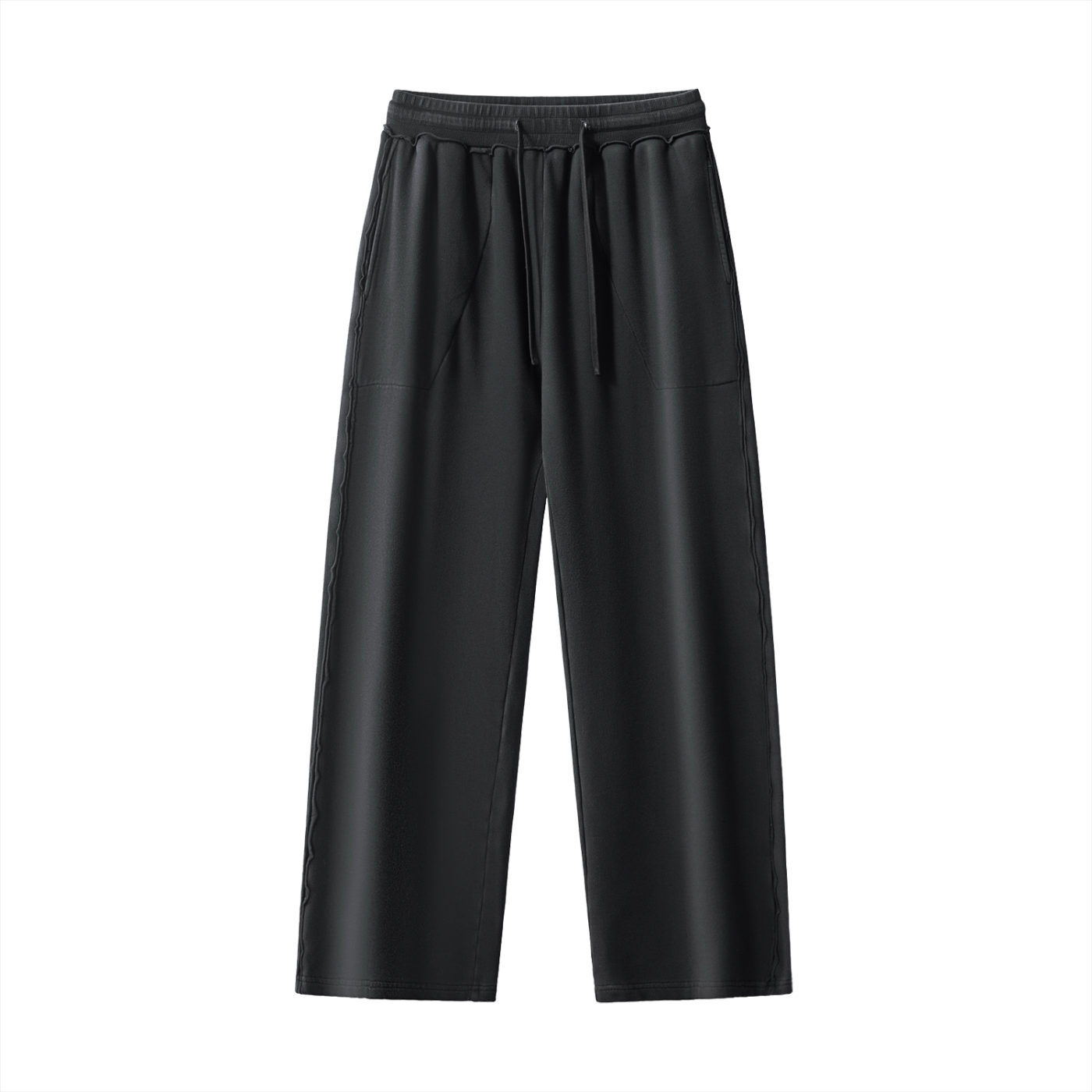 Men’s Raw-Seam Enzyme Washed Sweatpants