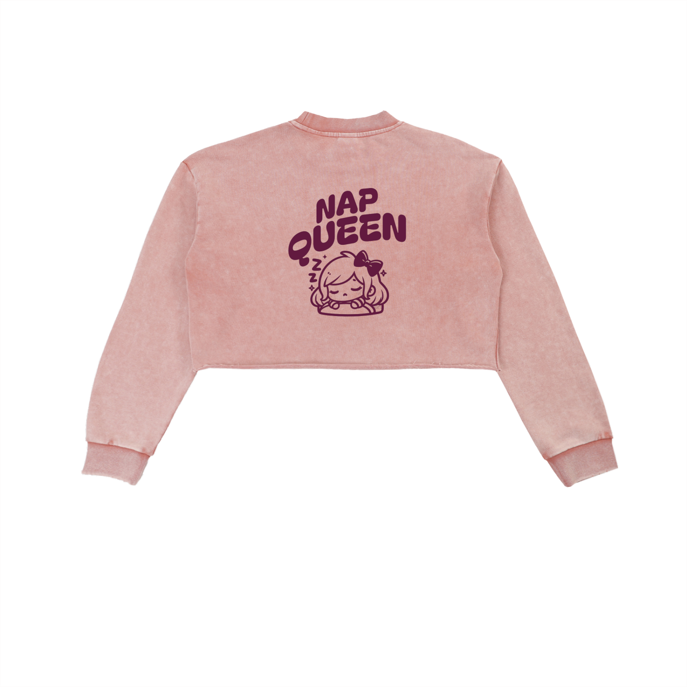 Nap Queen Cropped Sweatshirt