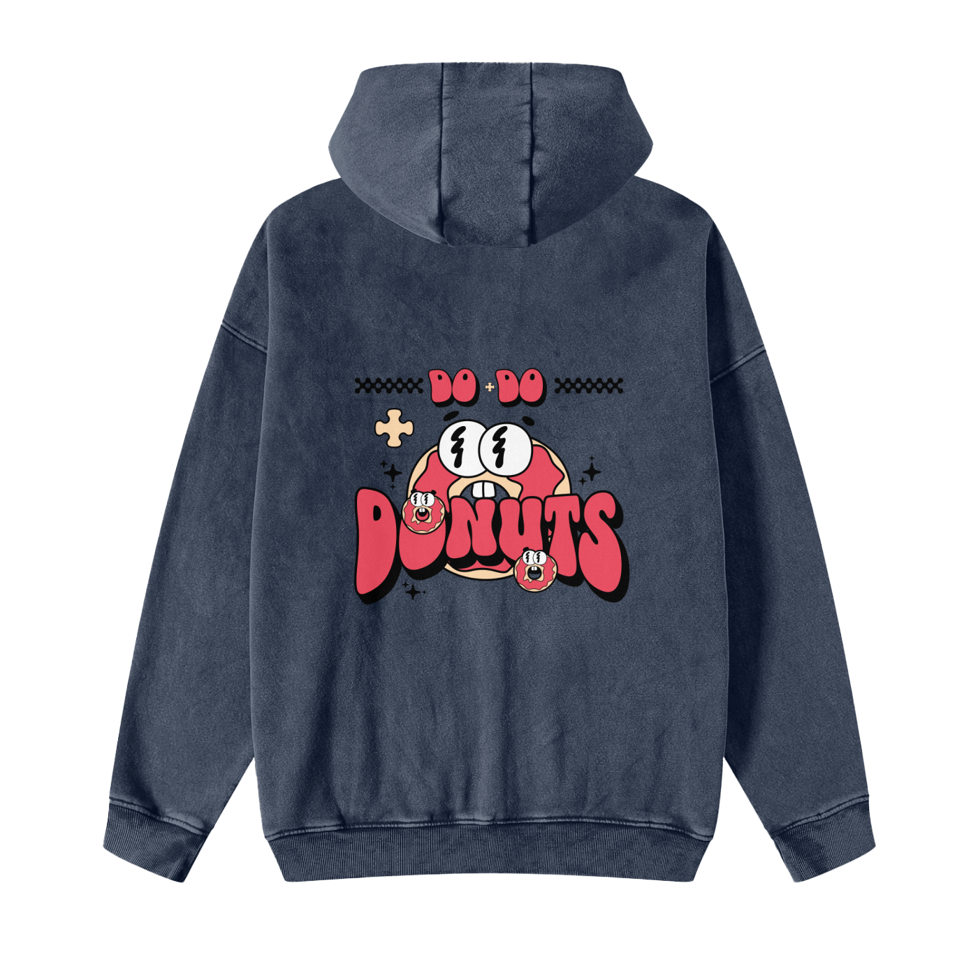 Snow-Washed “Do Do Donuts” | Graphic Zip-Up Hoodie