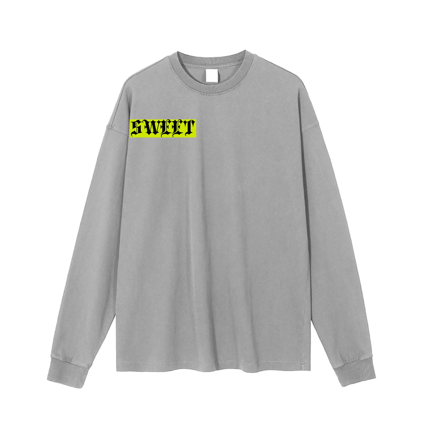 Long Sleeve Tee - "SWEET" (Enzyme Washed)