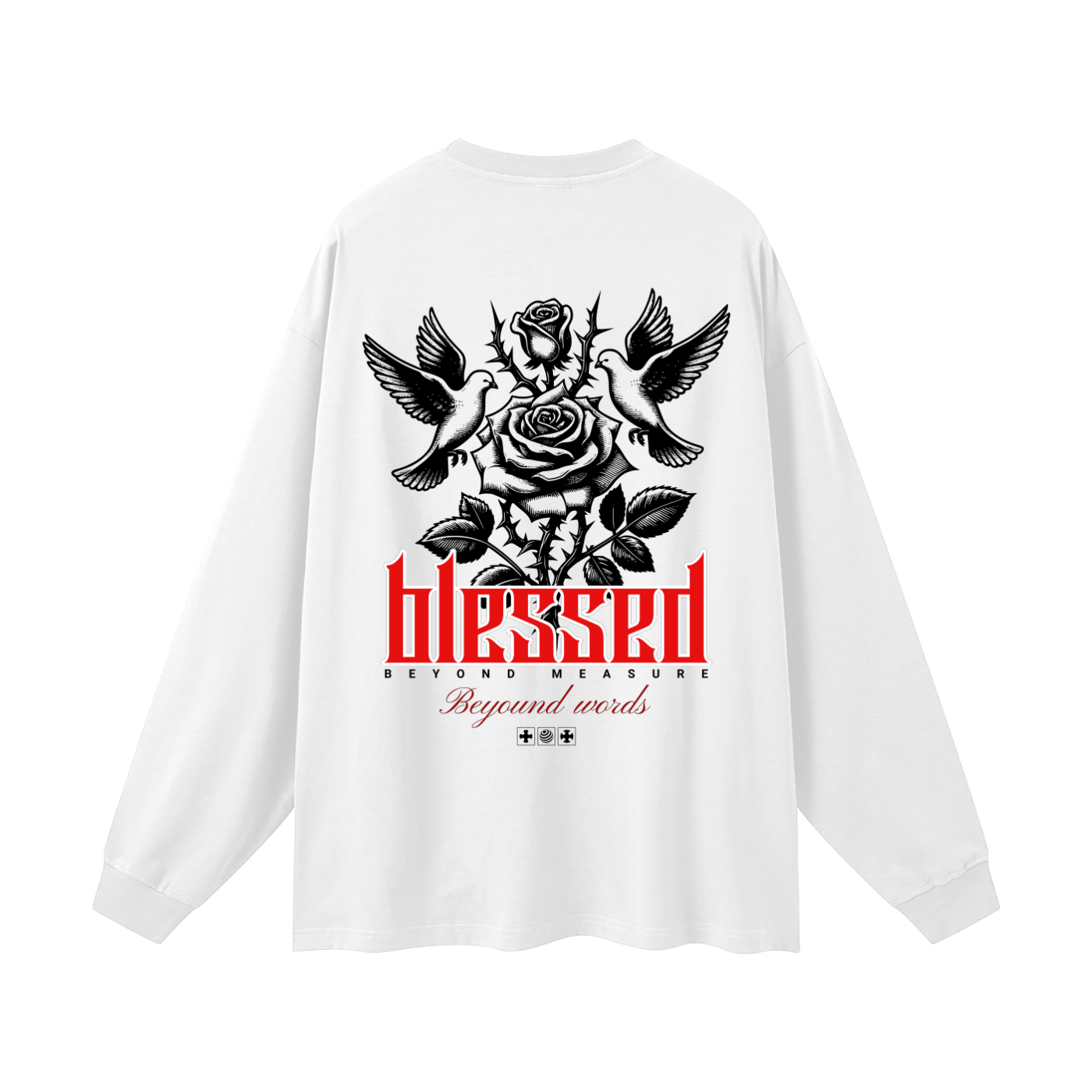 Blessed Beyond Words Graphic Long Sleeve Tee