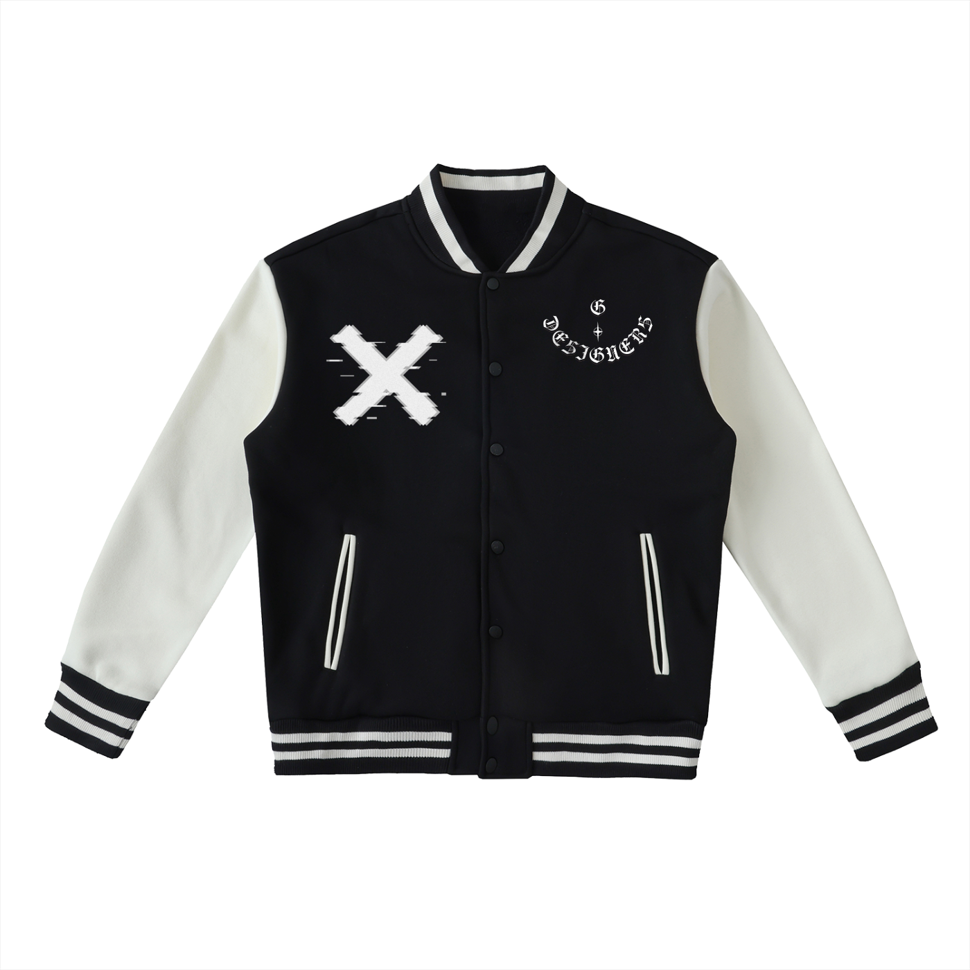 Two-Tone Classic Varsity Jacket