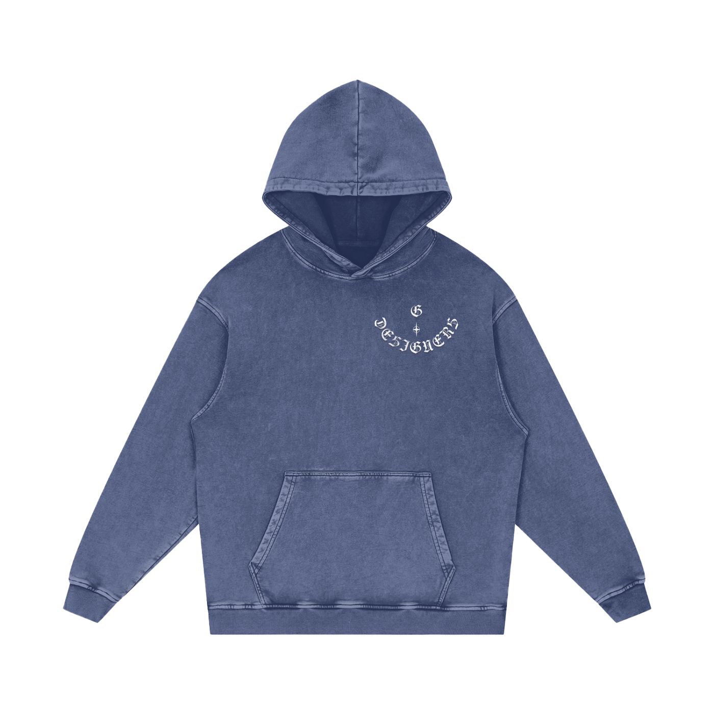 Acid Wash Oversize G-Hoodie