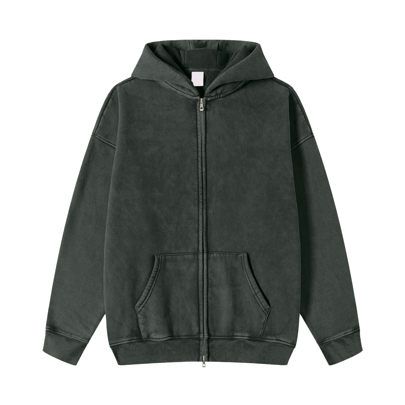 Snow-Washed “Do Do Donuts” | Graphic Zip-Up Hoodie