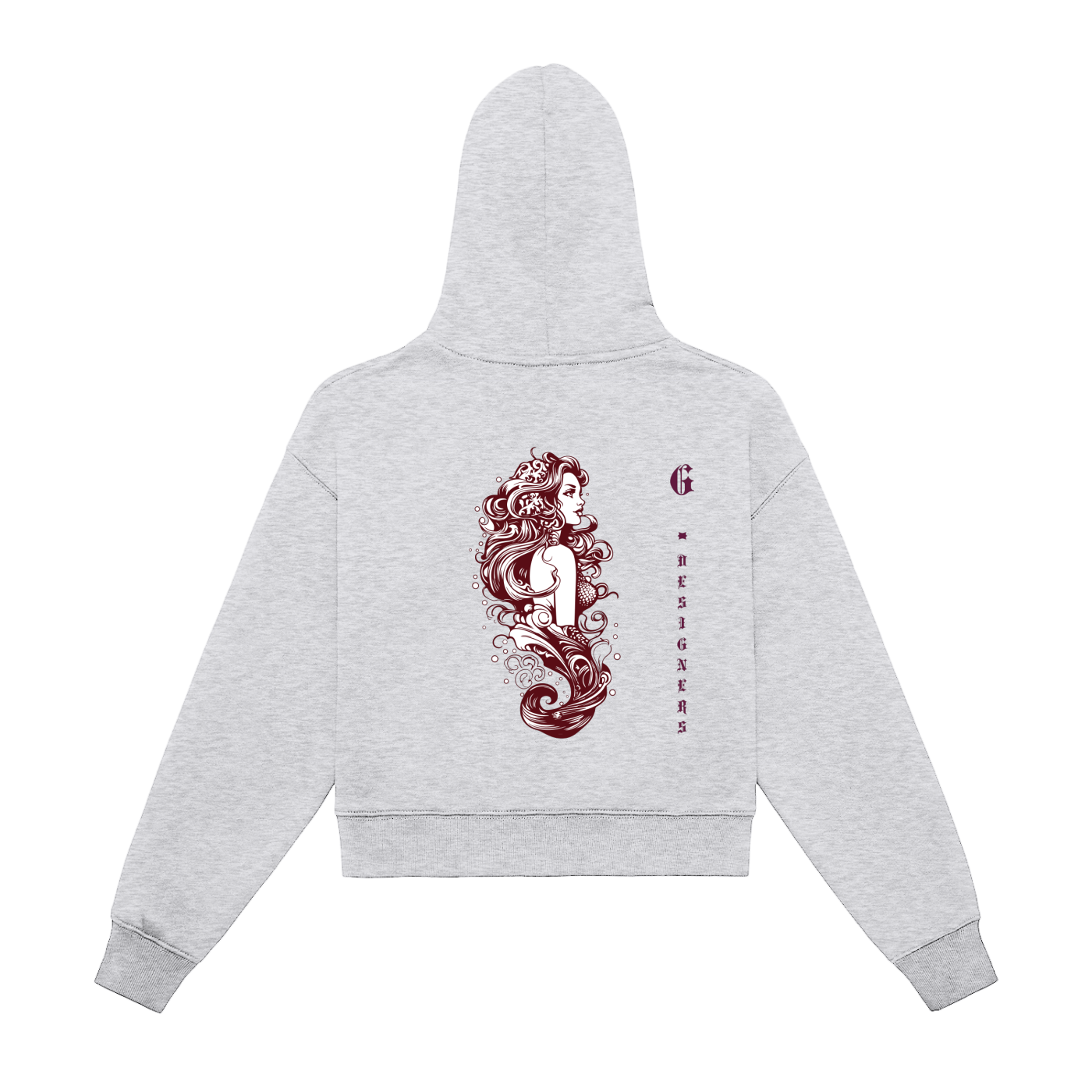 Crest Zip Hoodie | Cropped Cut