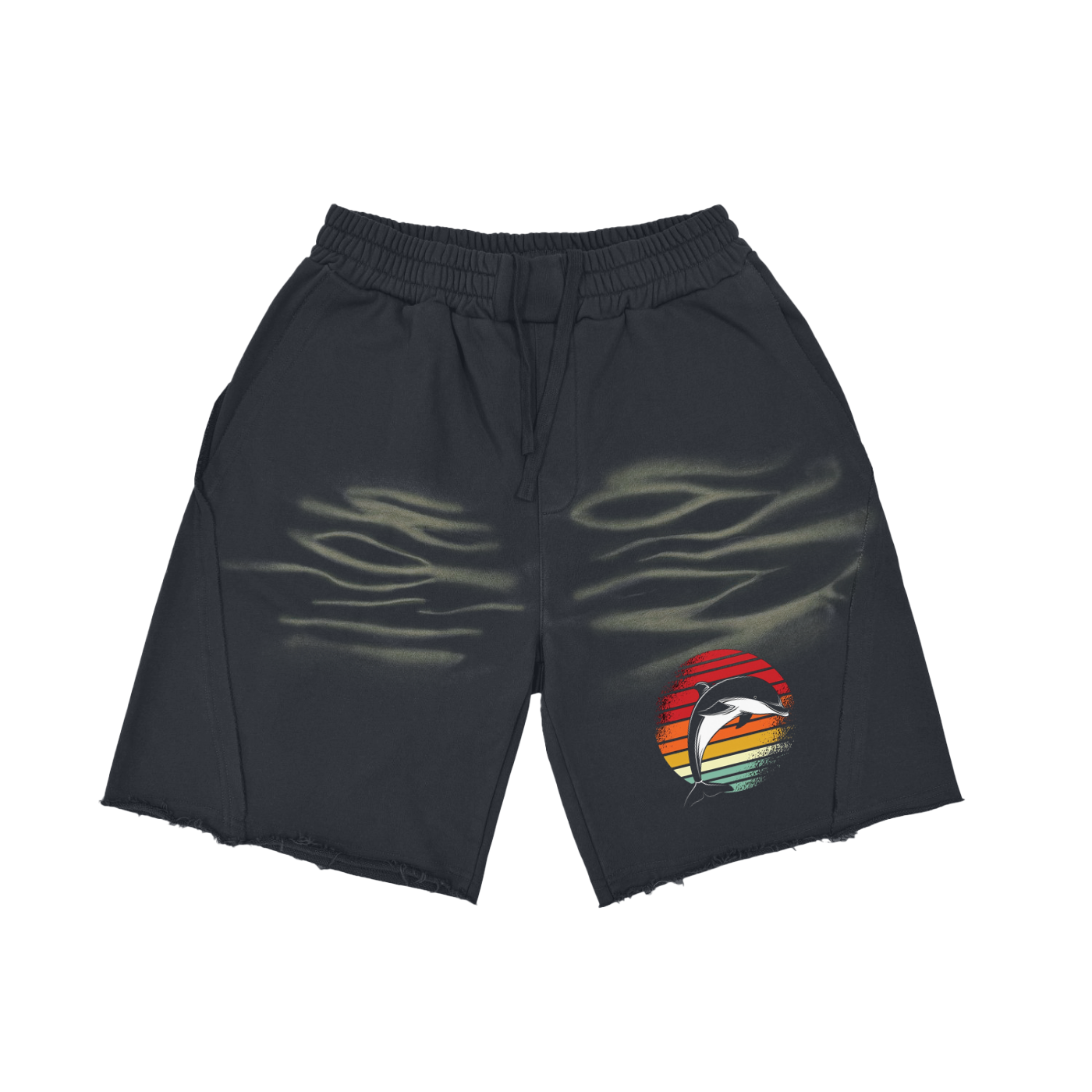 Vintage Tiger-Stripes Shorts