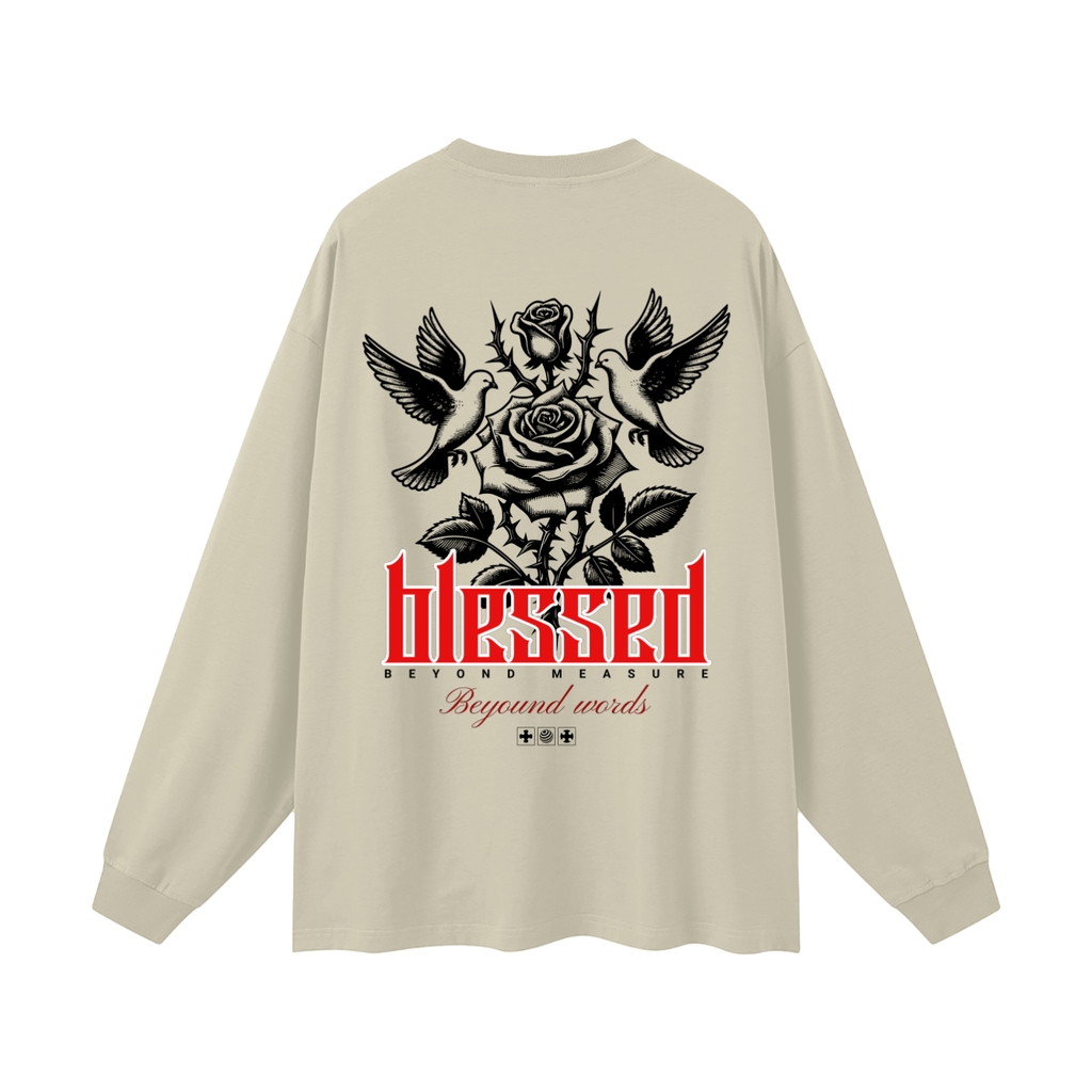 Blessed Beyond Words Graphic Long Sleeve Tee
