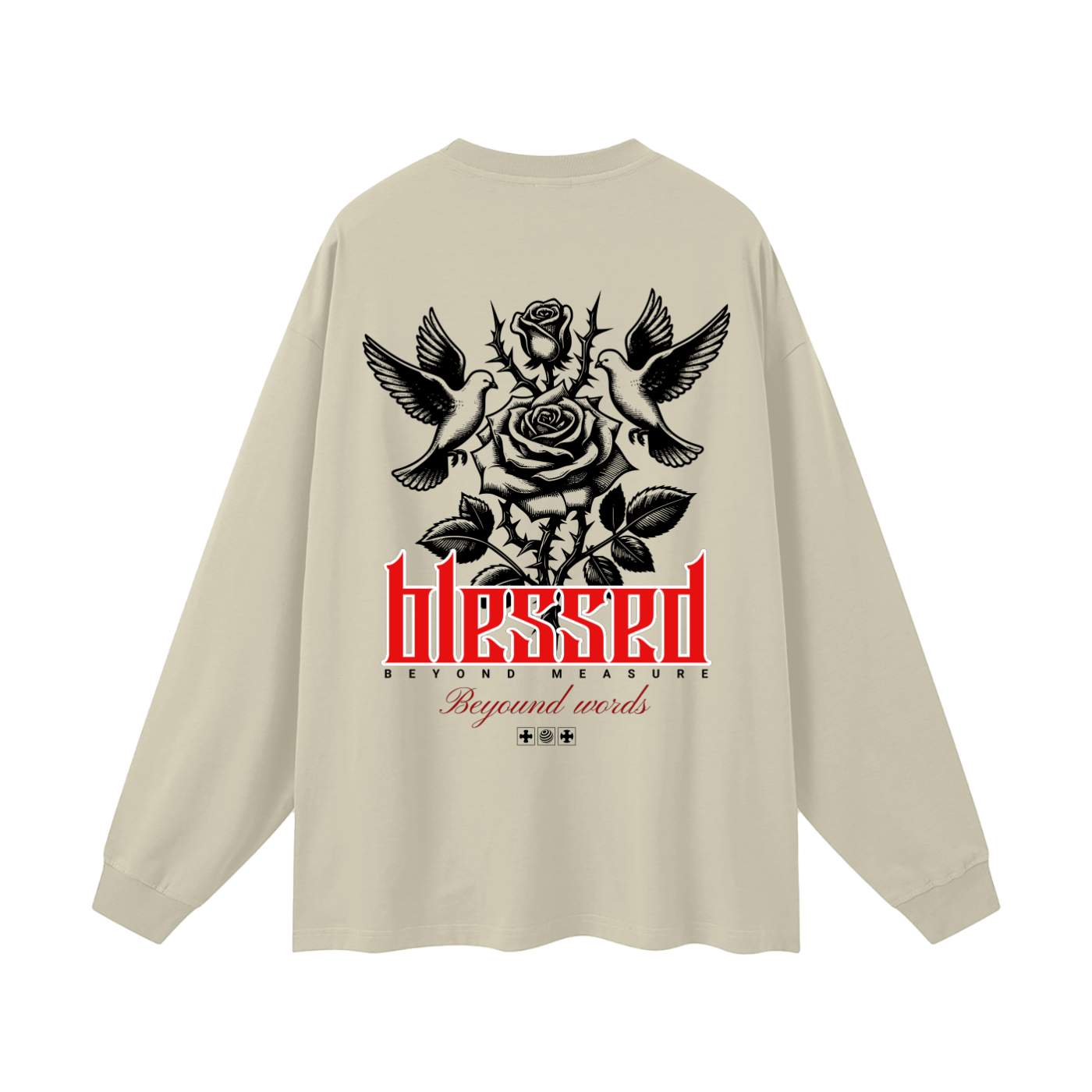 Blessed Beyond Words Graphic Long Sleeve Tee