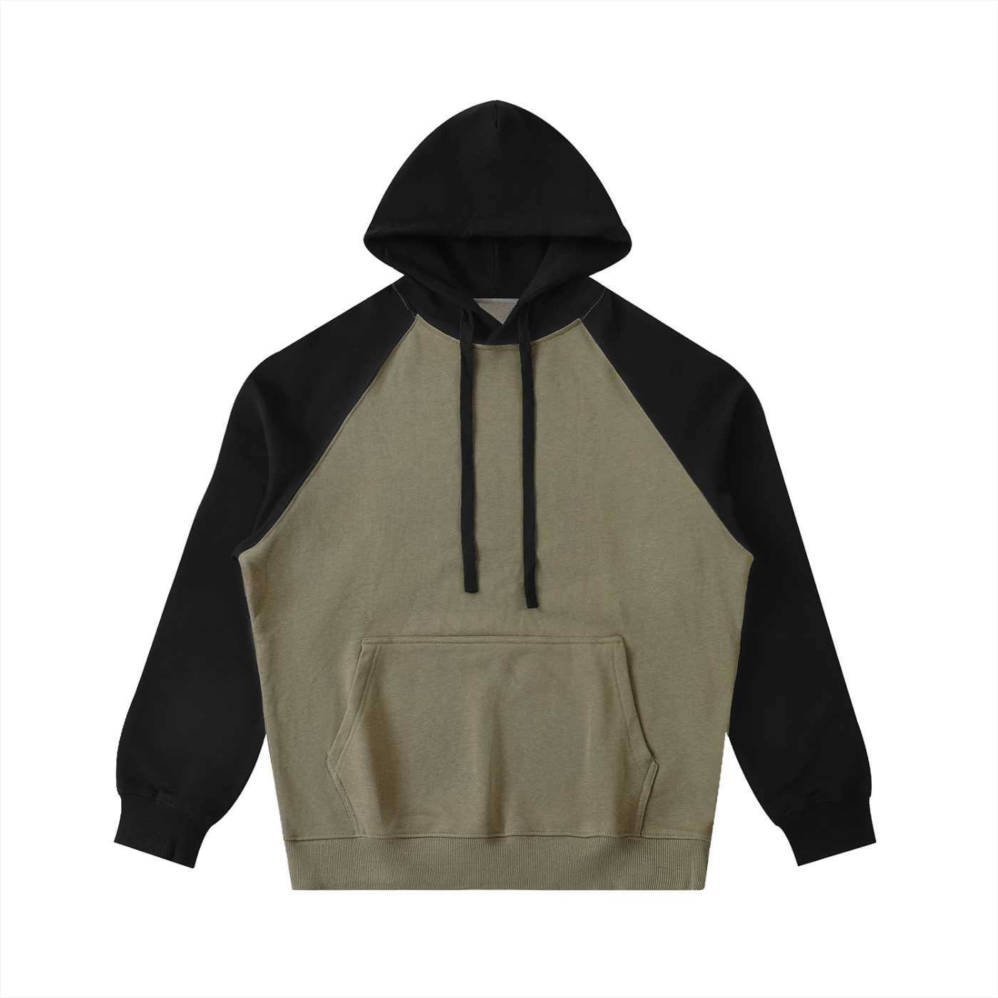 Color Block Raglan Sleeve Hoodie