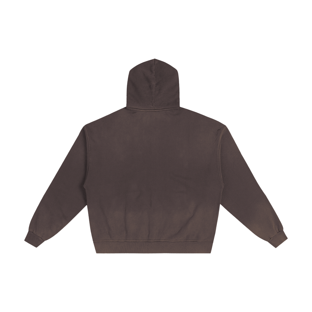 Vintage Sunfaded Zip Hoodie | Heavyweight Distressed