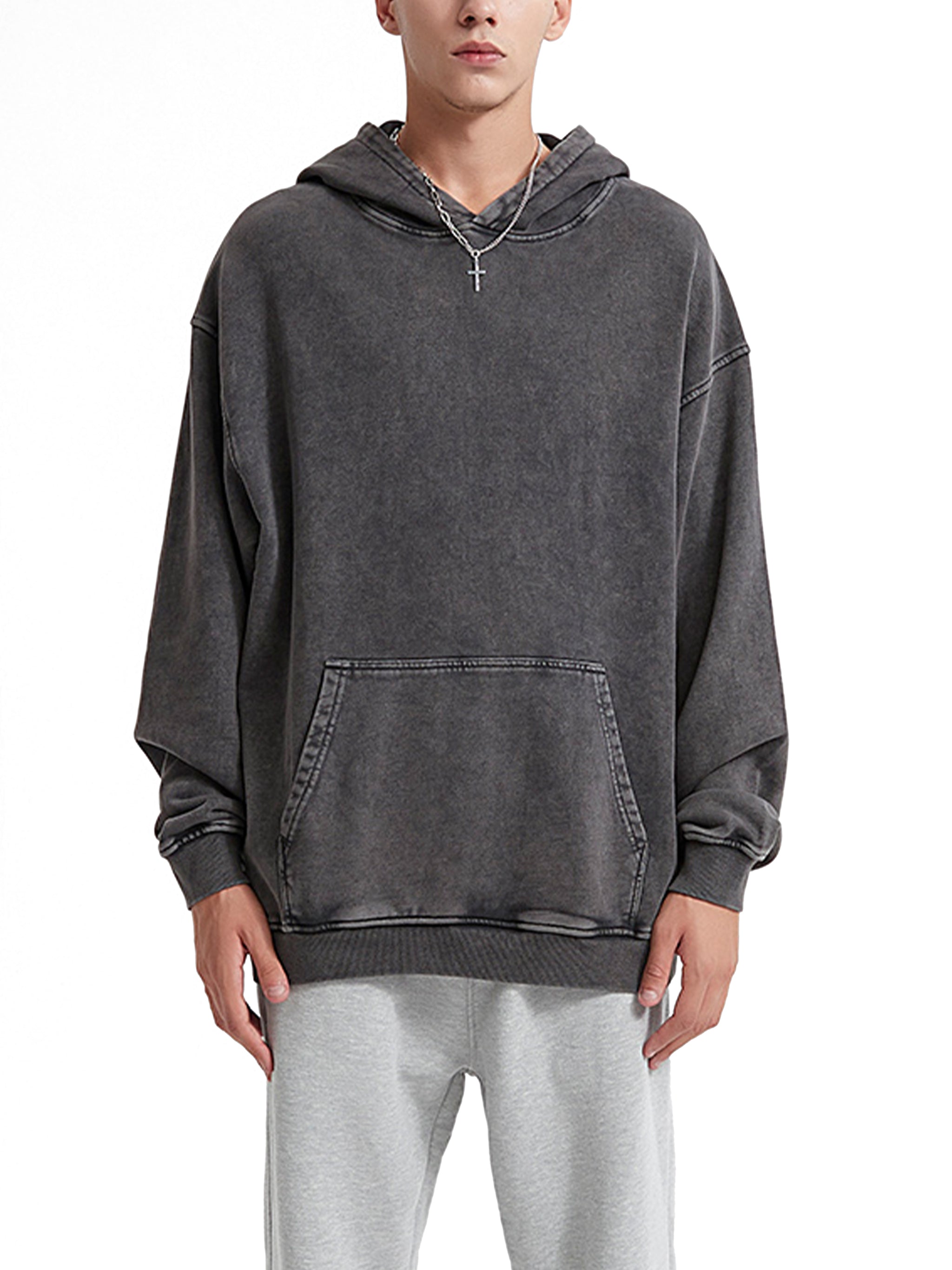 Heavyweight Acid Wash | Oversize Cotton Hoodie