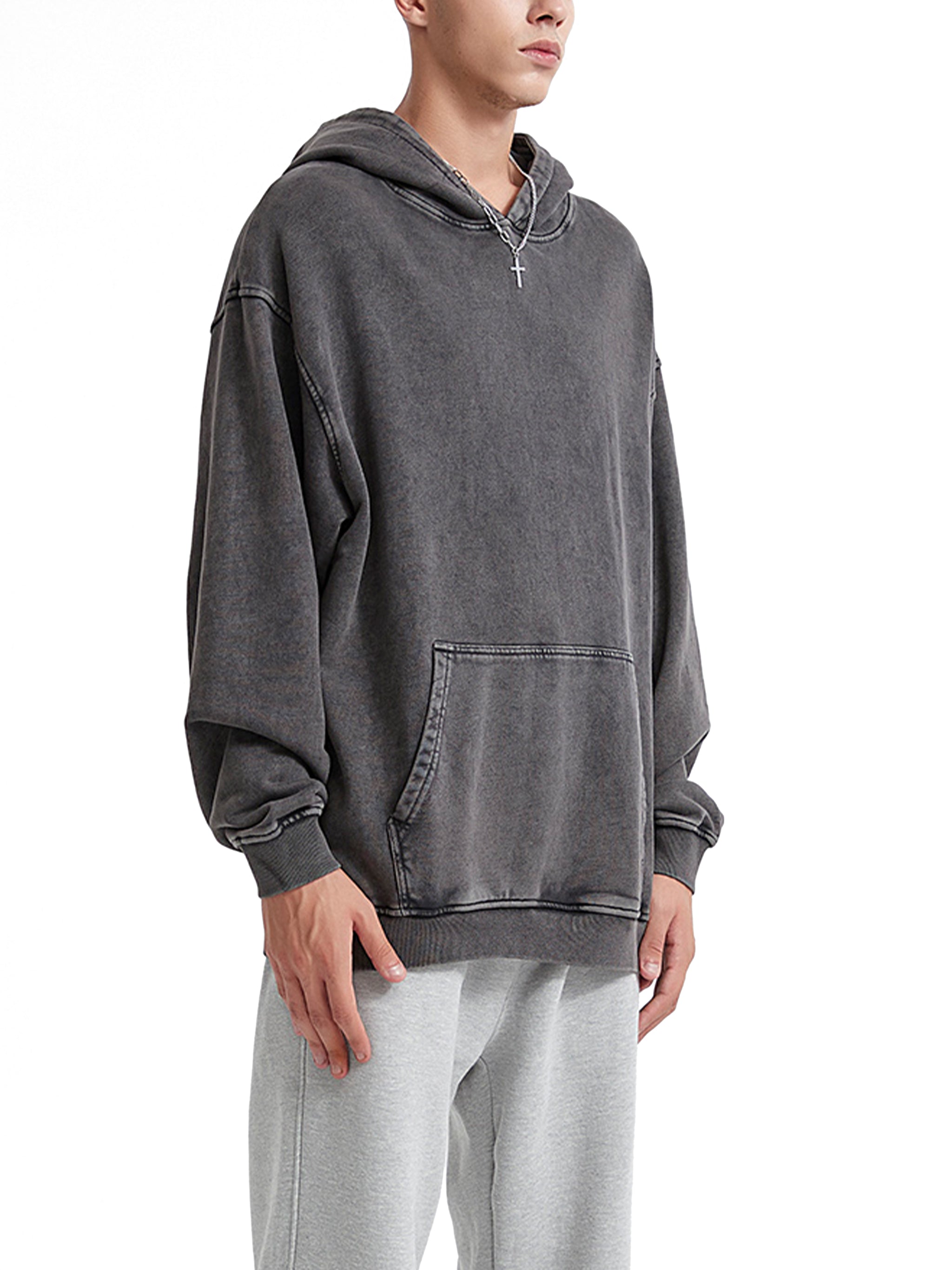 One And Only | Acid Wash Oversize Hoodie