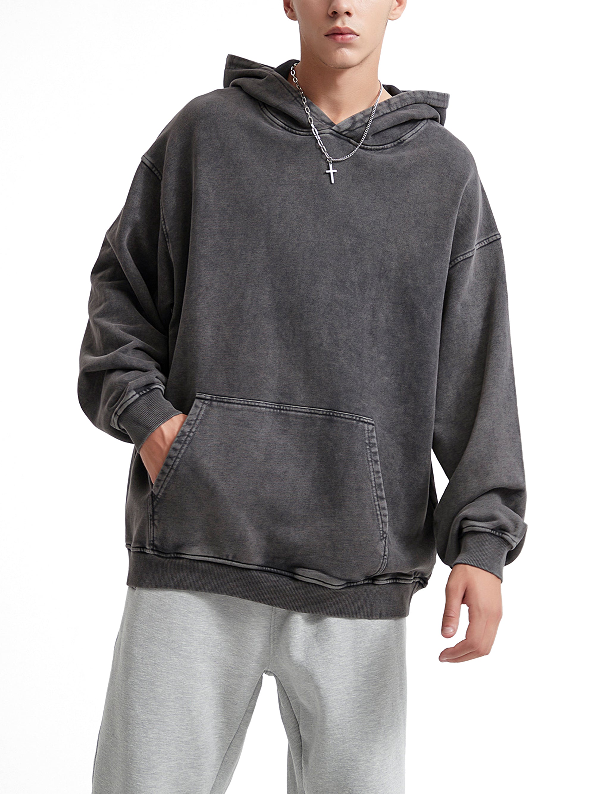 Heavyweight Acid Wash | Oversize Cotton Hoodie