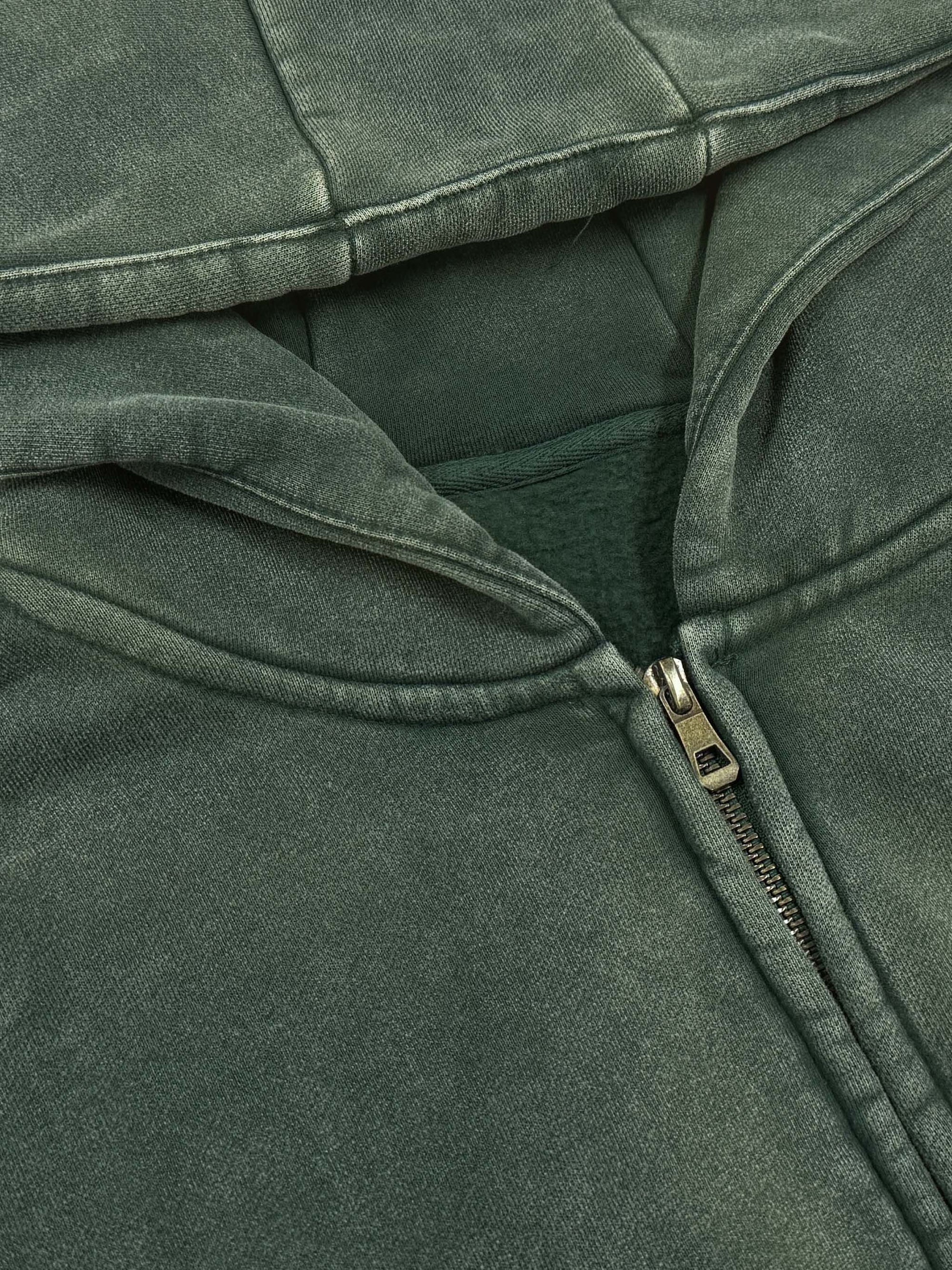 Snow-Washed “Do Do Donuts” | Graphic Zip-Up Hoodie