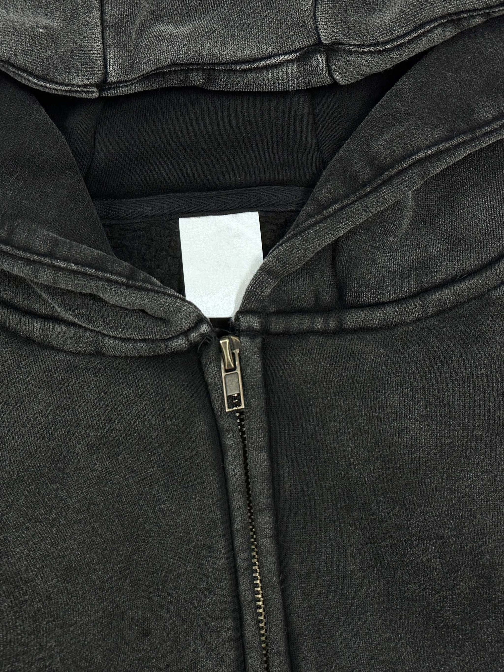 Snow-Washed “Do Do Donuts” | Graphic Zip-Up Hoodie