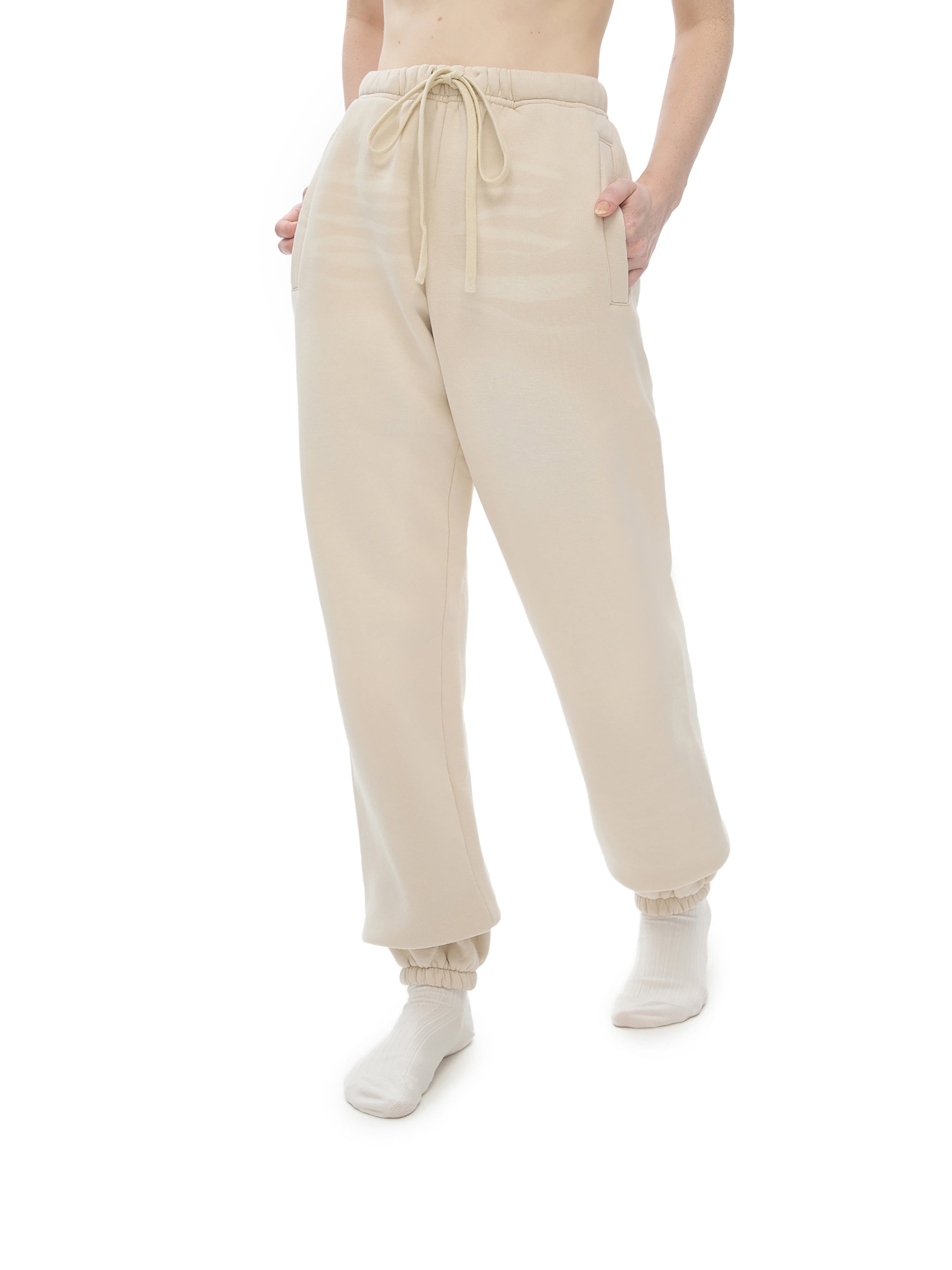 Sun-Faded Handcrafted Fleece Sweatpants