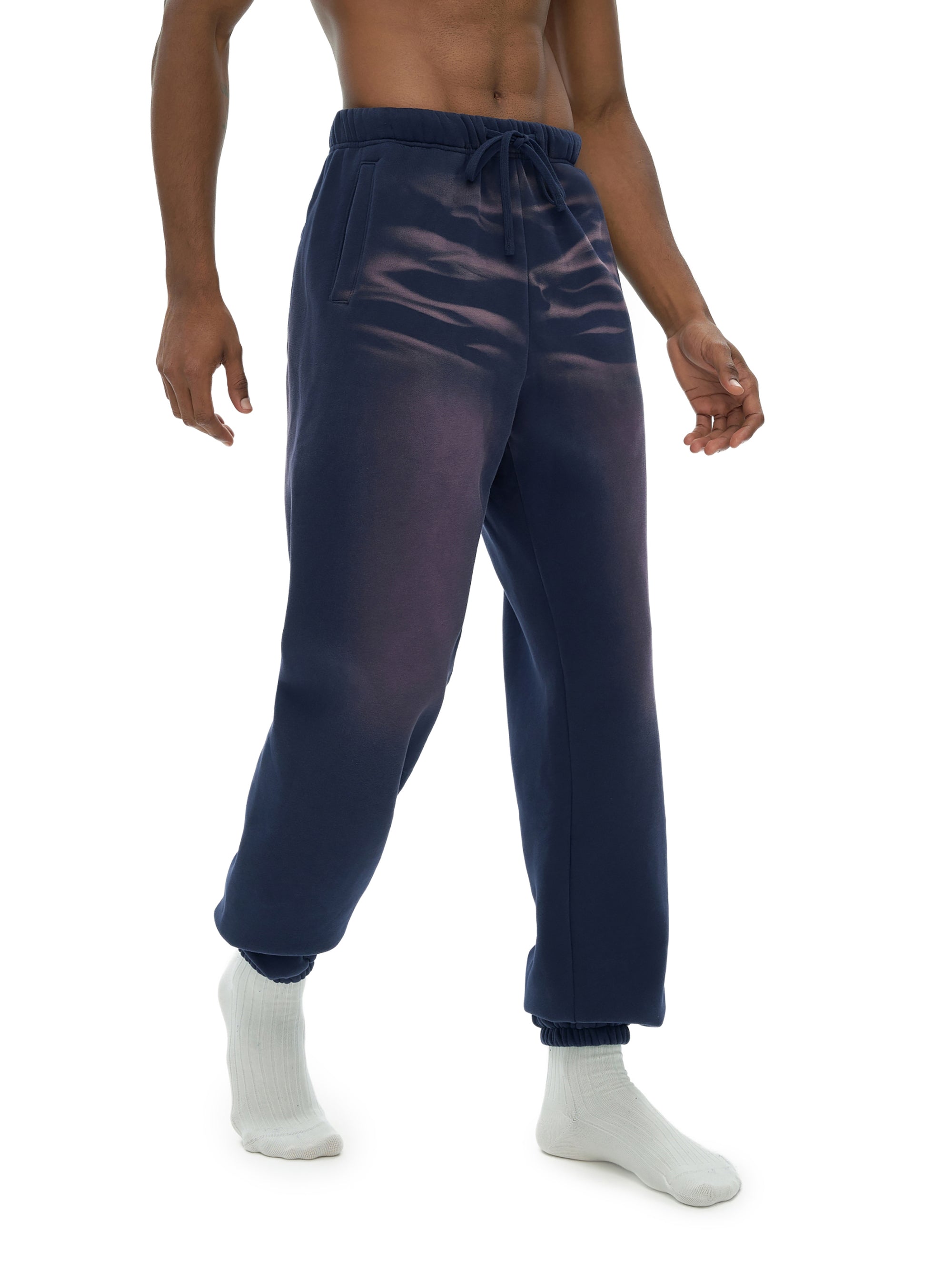 Sun-Faded Handcrafted Fleece Sweatpants