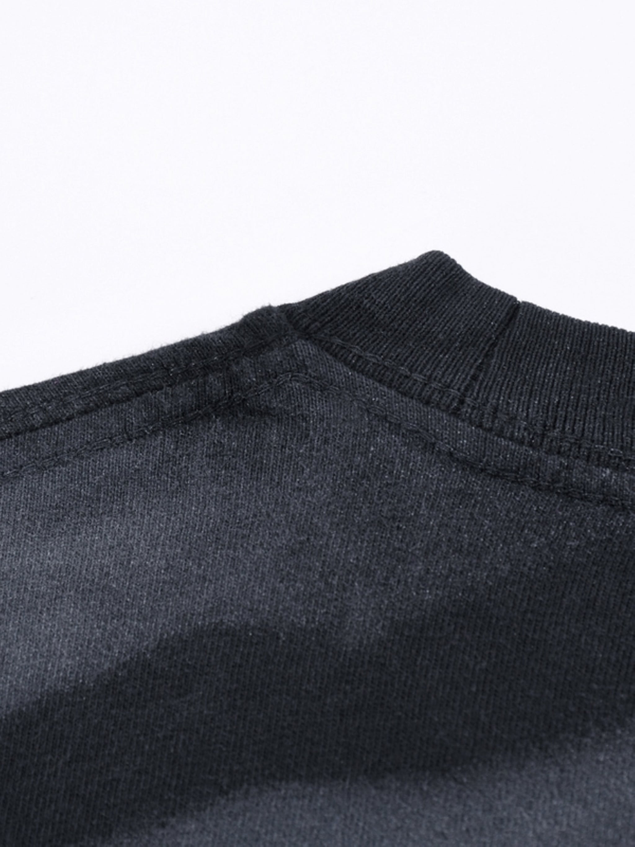 Irregular Stripe Frayed Washed T-Shirt