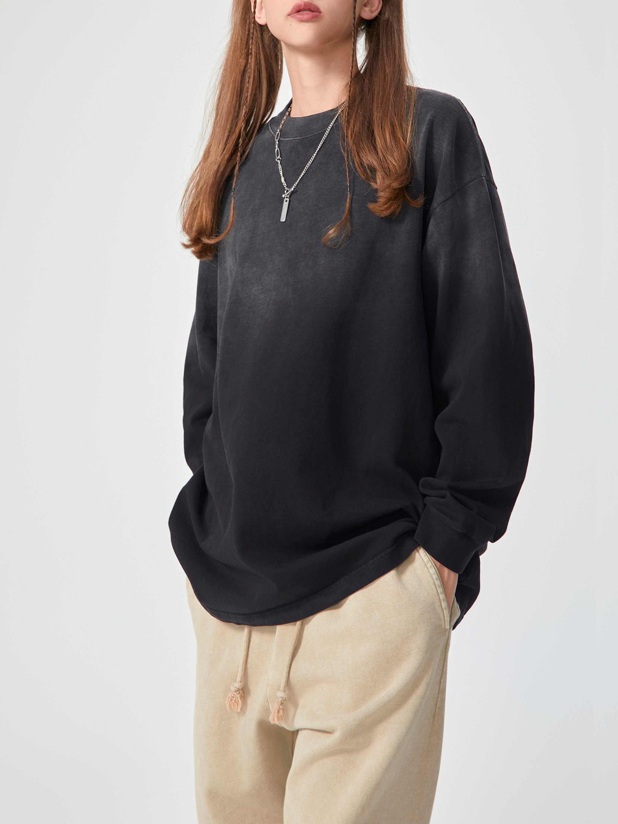 Vintage Gradient Long Sleeve Tee