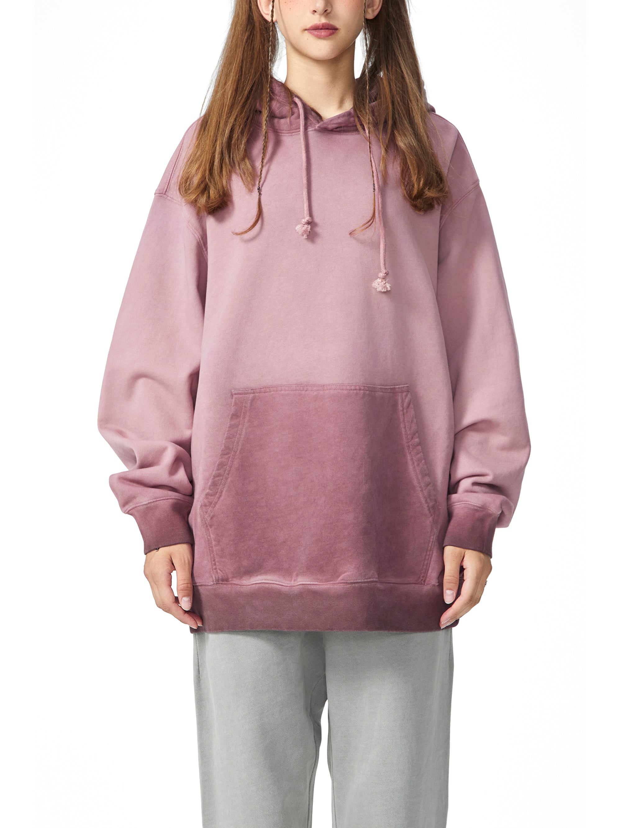 Vintage Ombre-Dyed Washed Hoodie