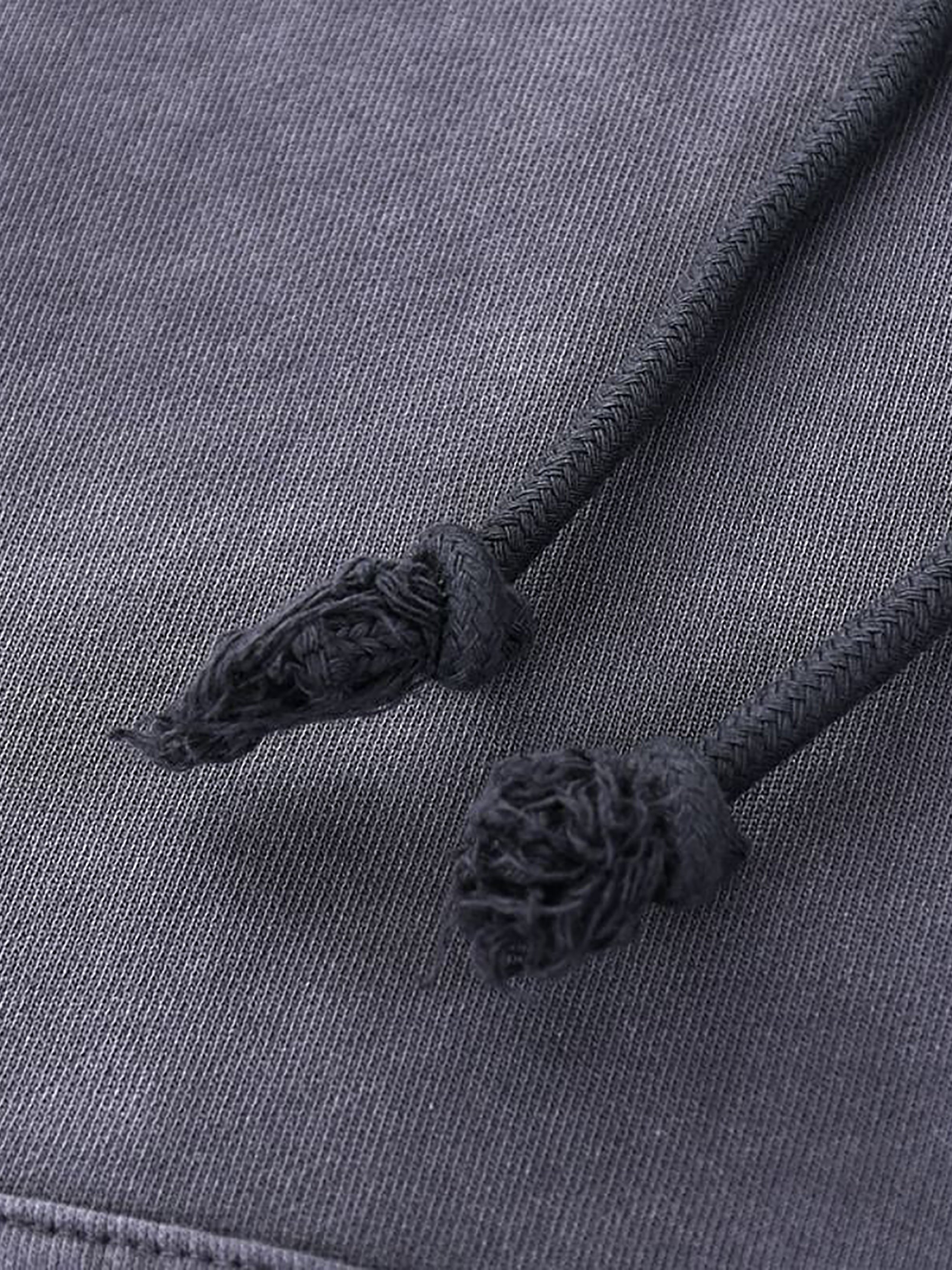 Distressed Vintage-Wash Hoodie
