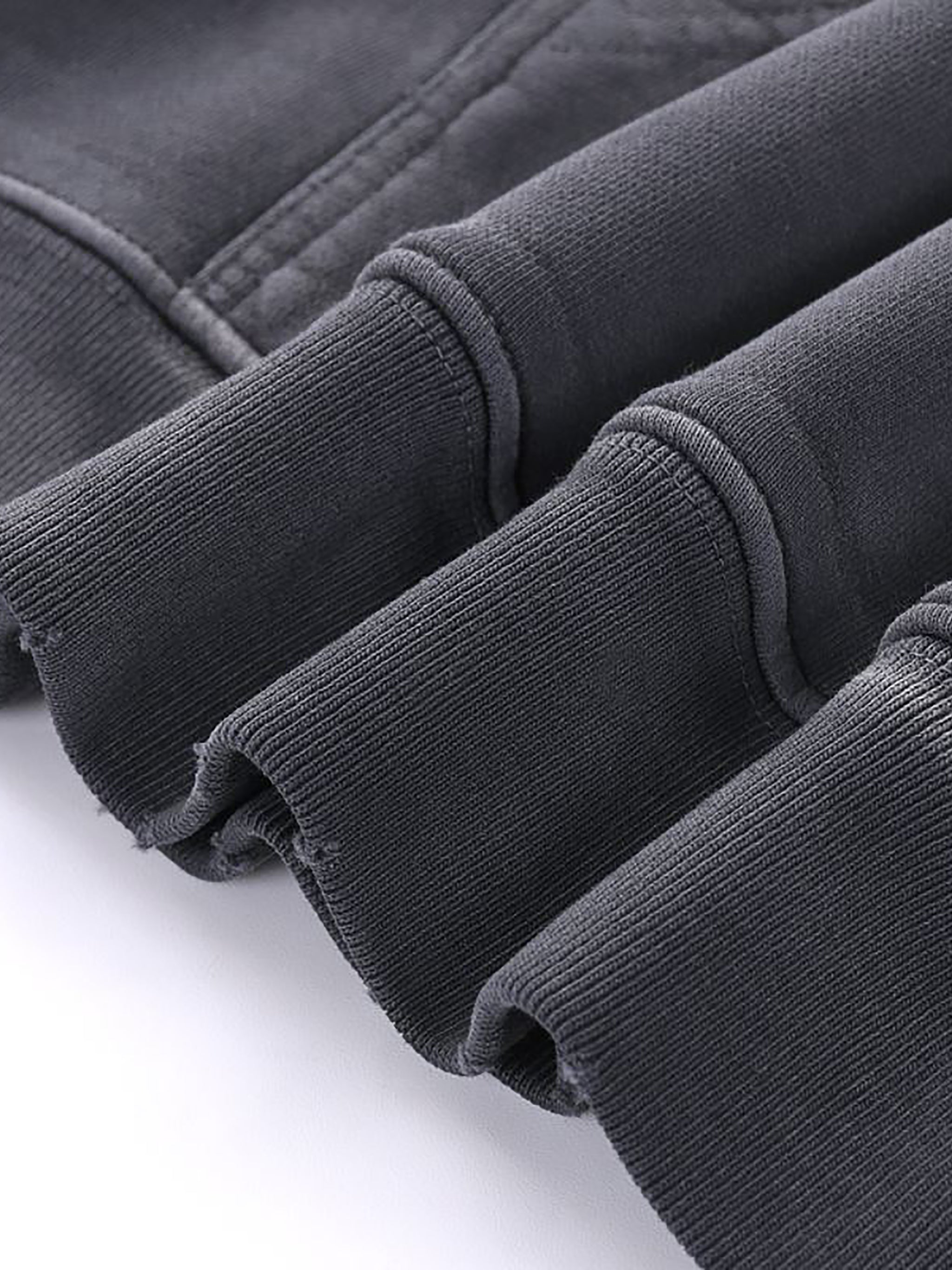 Distressed Vintage-Wash Hoodie