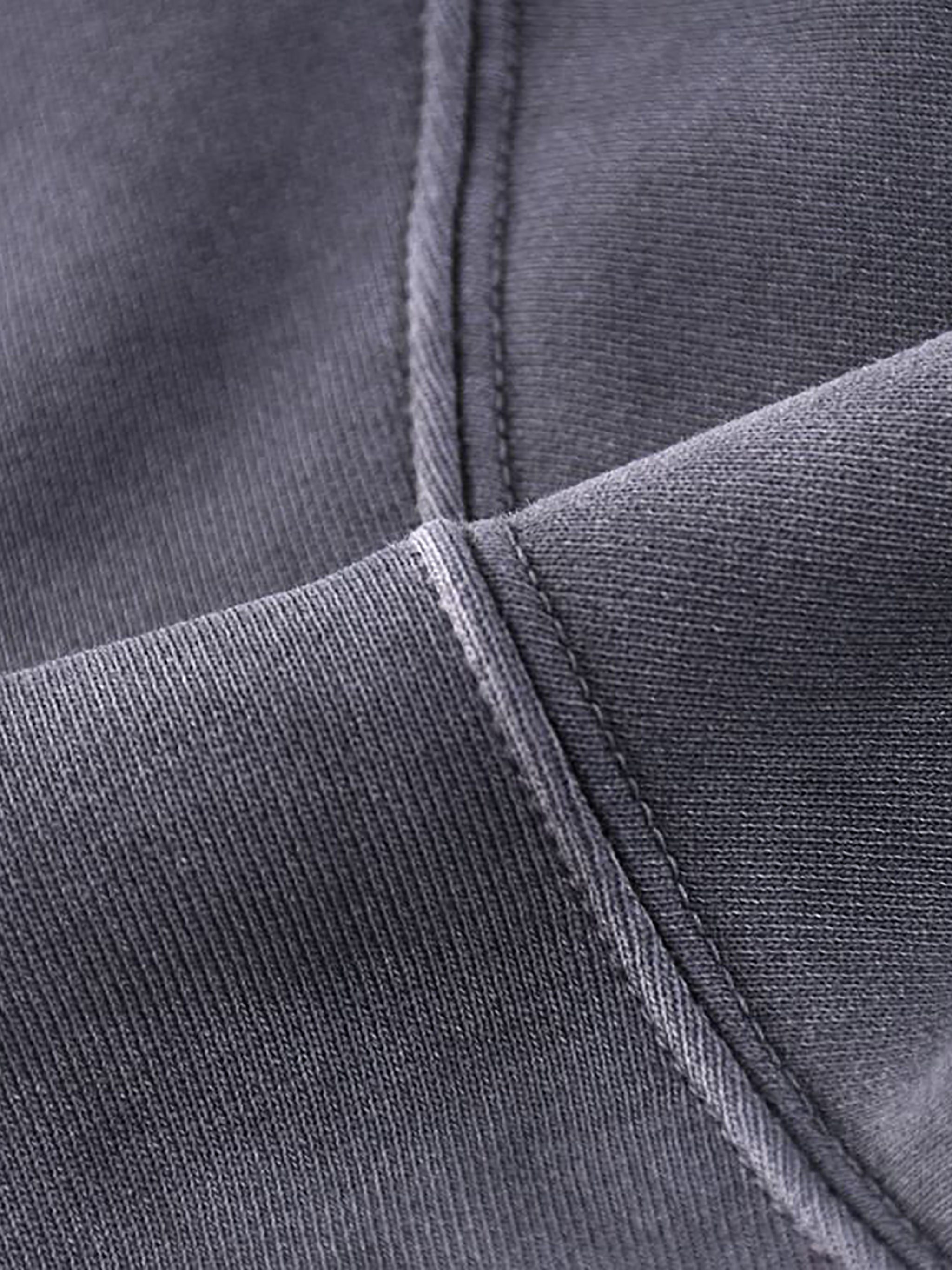 Distressed Vintage-Wash Hoodie