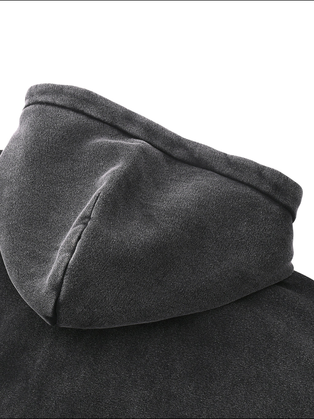 Washed Zip-Up Fleece Hoodie
