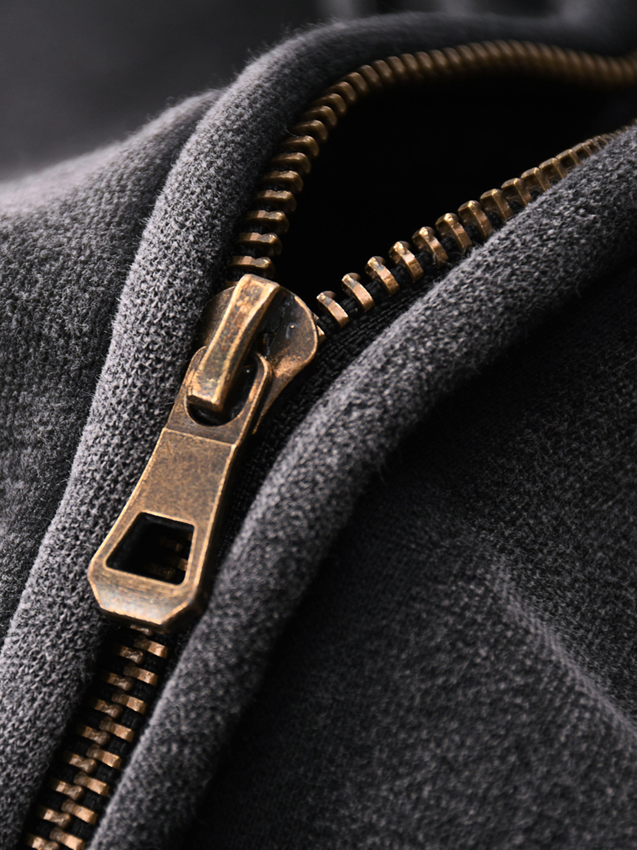 Washed Zip-Up Fleece Hoodie