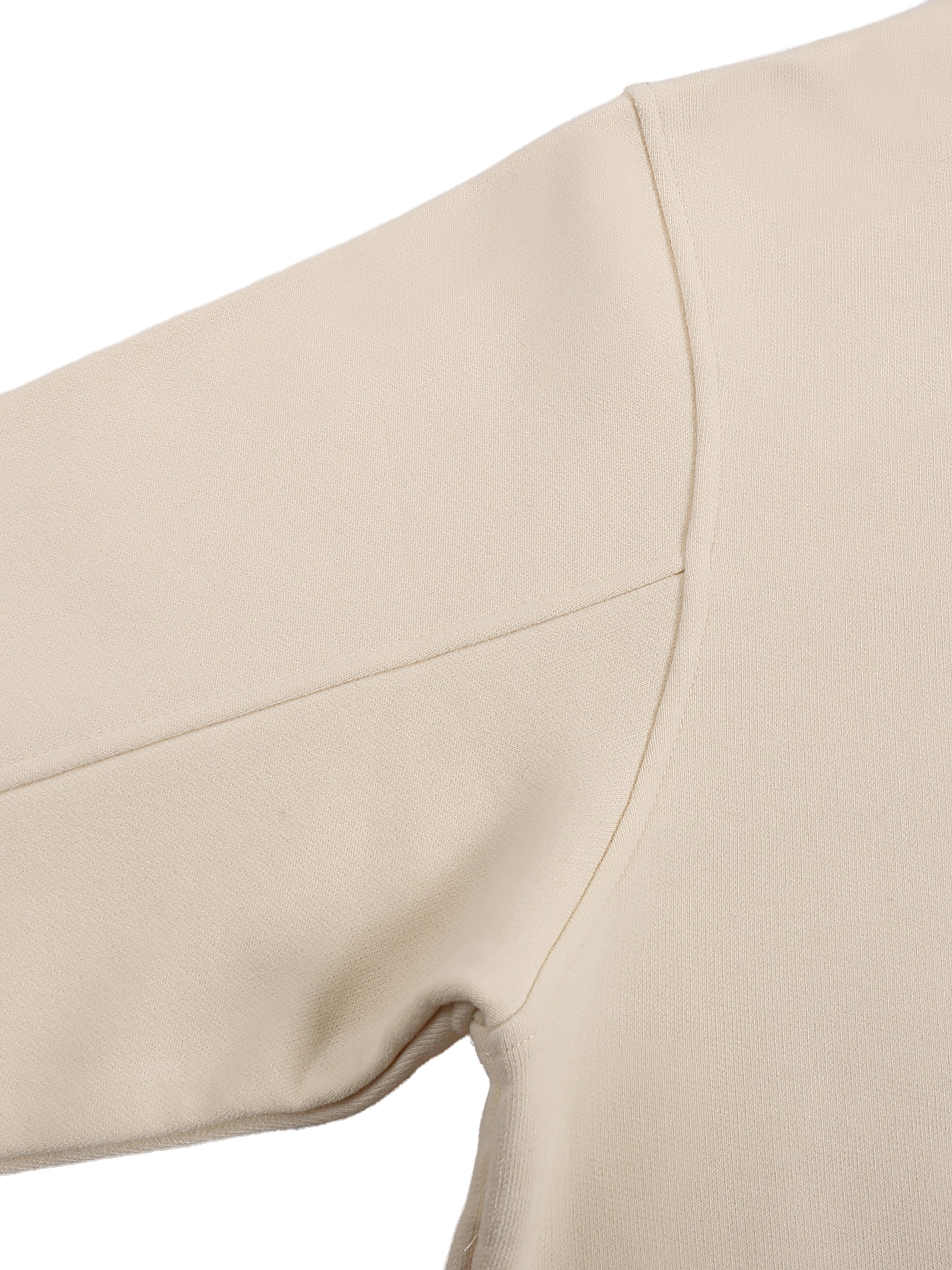 Fleece-Lined High Neck Hoodie