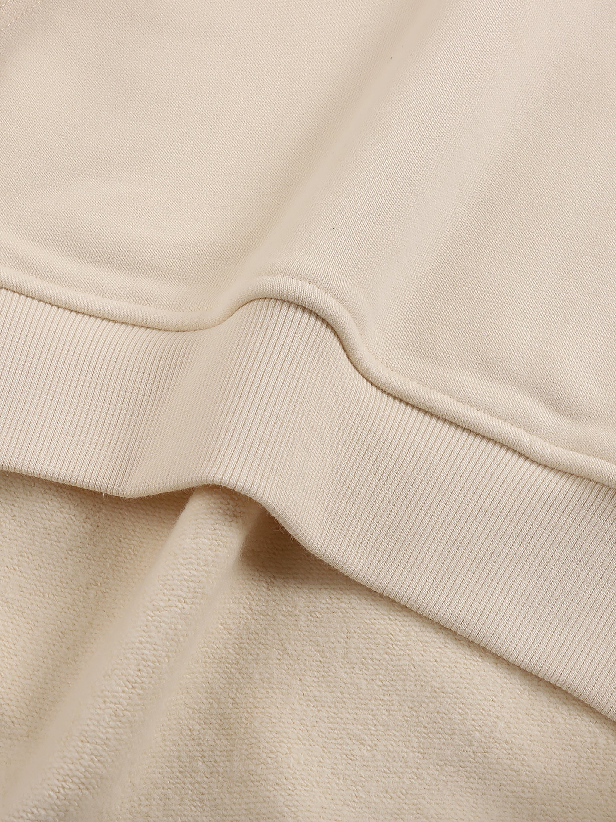 Fleece-Lined High Neck Hoodie