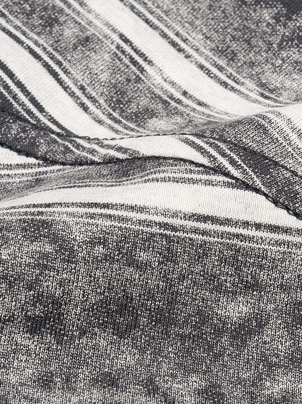 Vintage Snow-Washed Striped Boxy T-Shirt