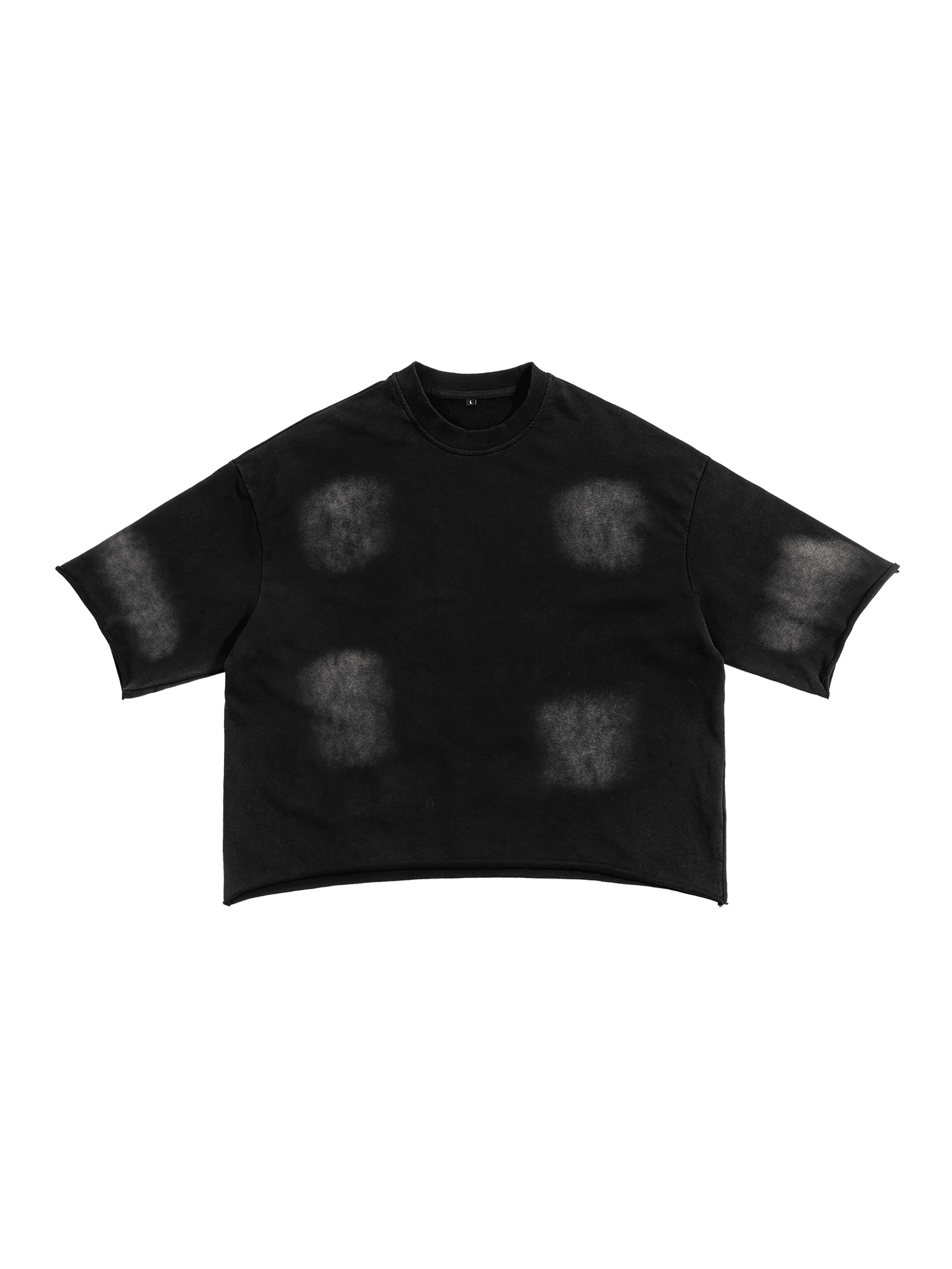 Sunfaded Drop Shoulder T-Shirt | Raw Edge Cotton Blend