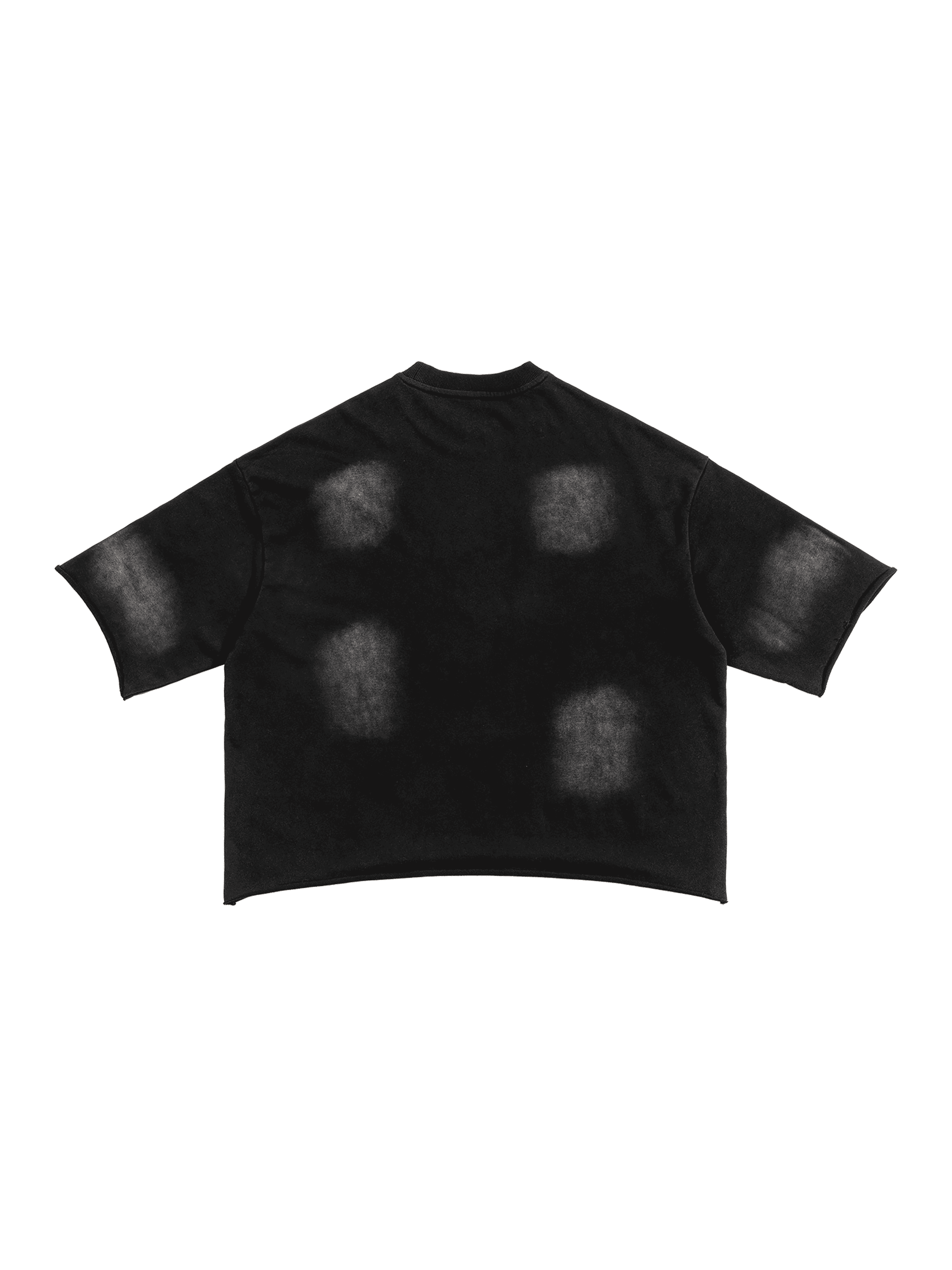 Sunfaded Drop Shoulder T-Shirt | Raw Edge Cotton Blend